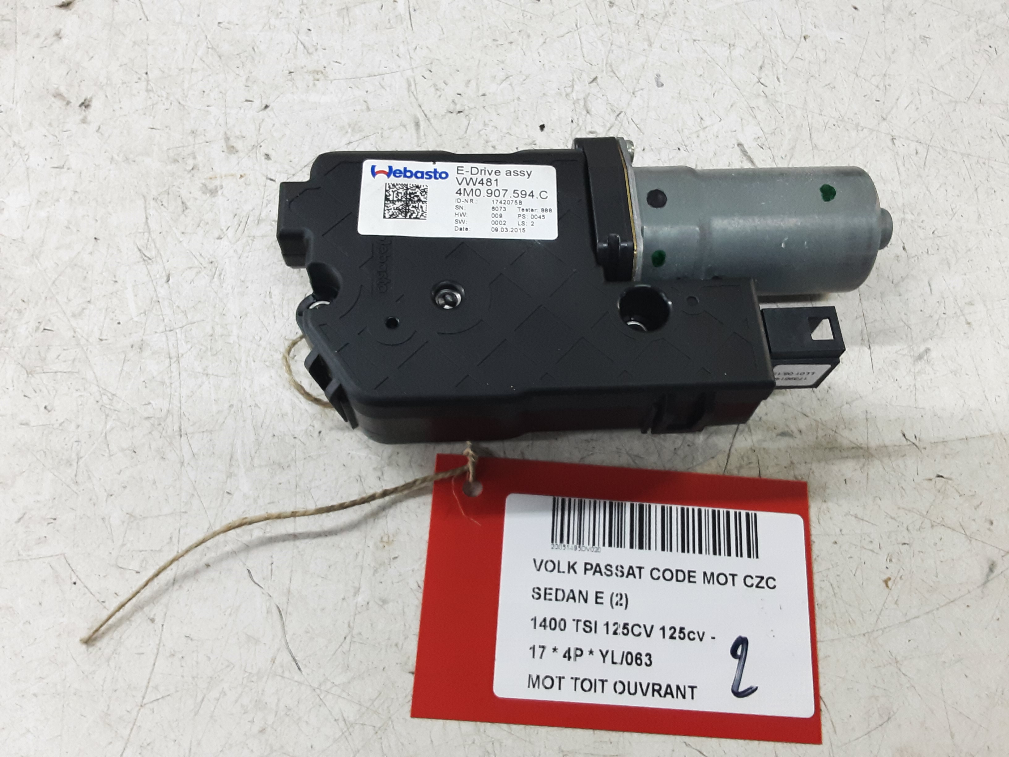 MOTOR SCHUIFDAK Vw PASSAT 11/14 - 19