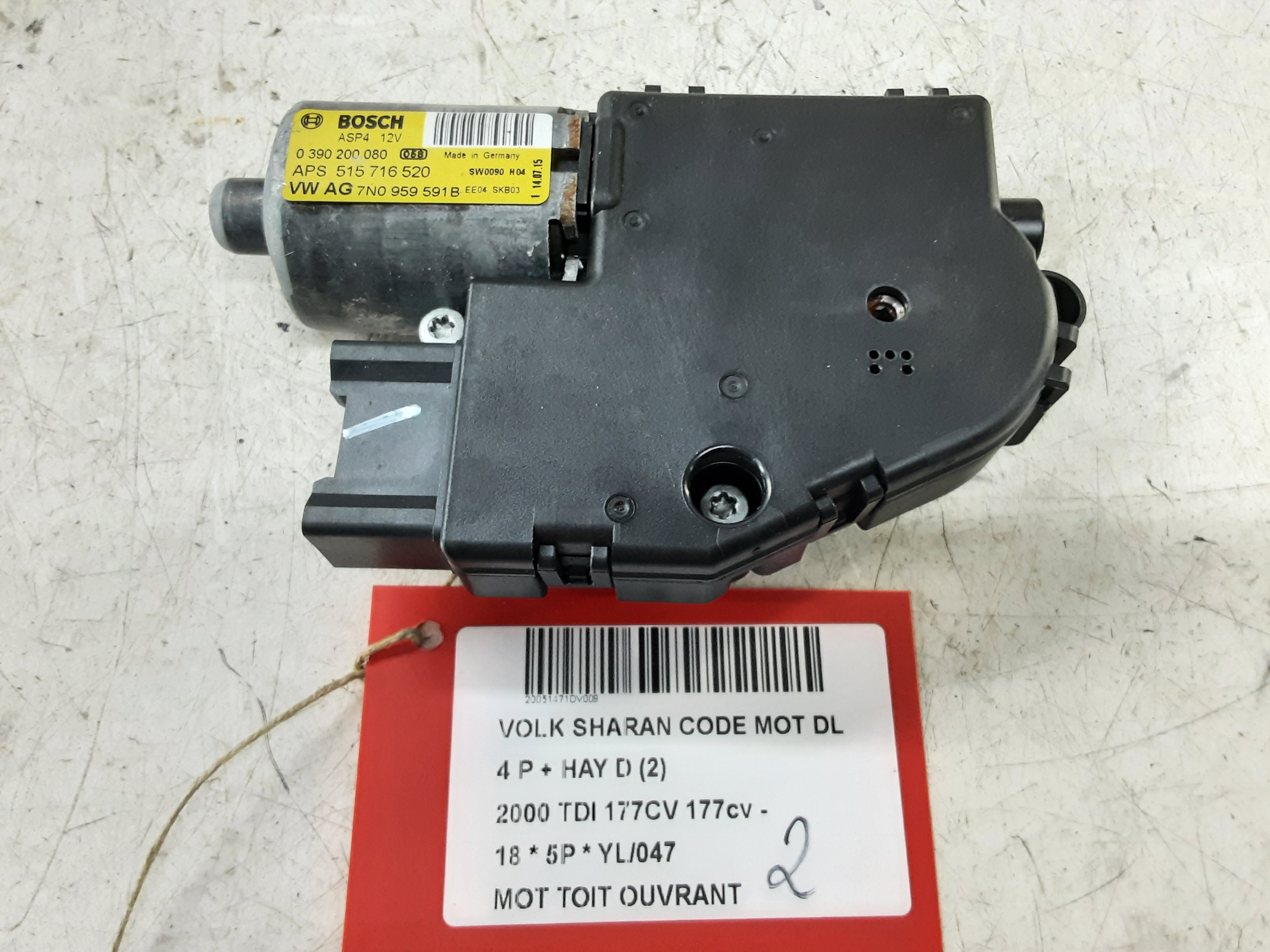 MOTOR SCHUIFDAK Vw SHARAN (3) FaceLift 7/15 +