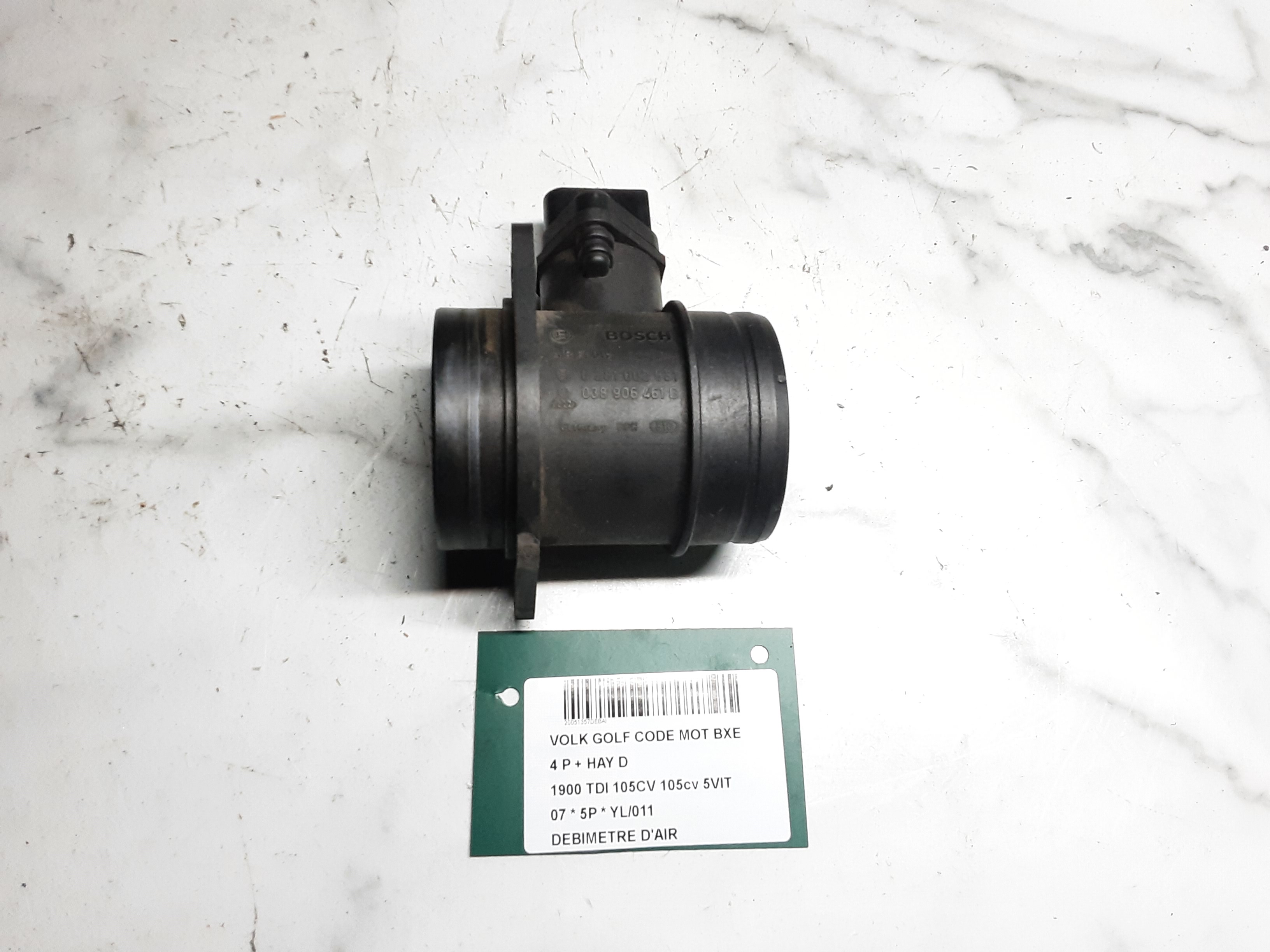 LUCHTHOEVEELHEIDSMETER Vw GOLF V 11/03 - 08