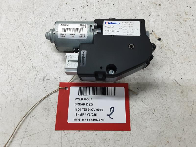 MOTEUR DE TOIT OUVRANT Vw GOLF VII 1/17 - 2/20 FaceLift
