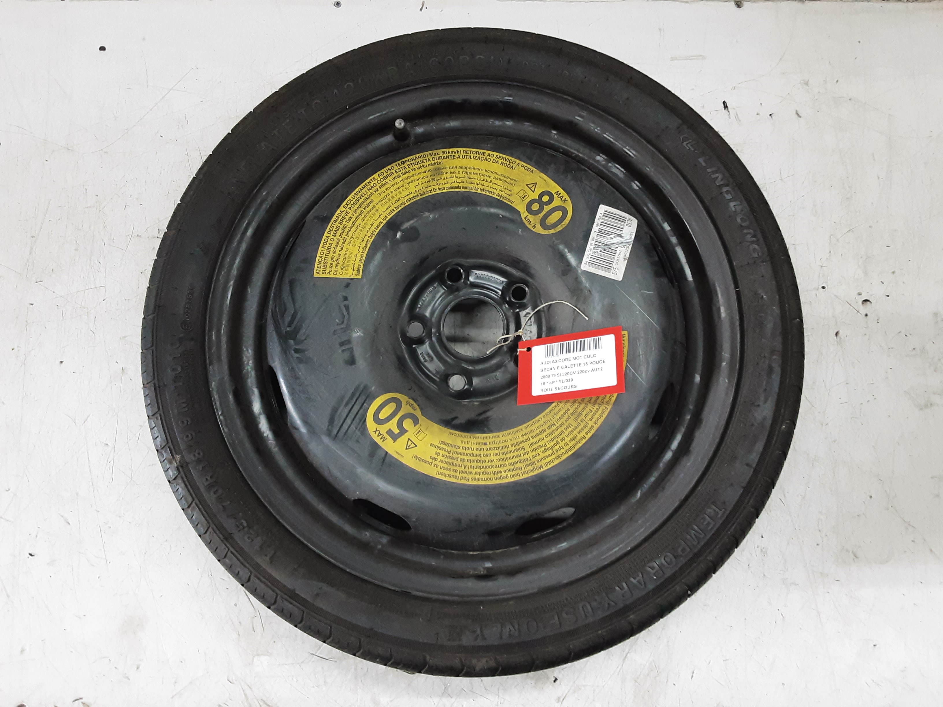 RESERVEWIEL Audi A3 4D 4/16 - 20