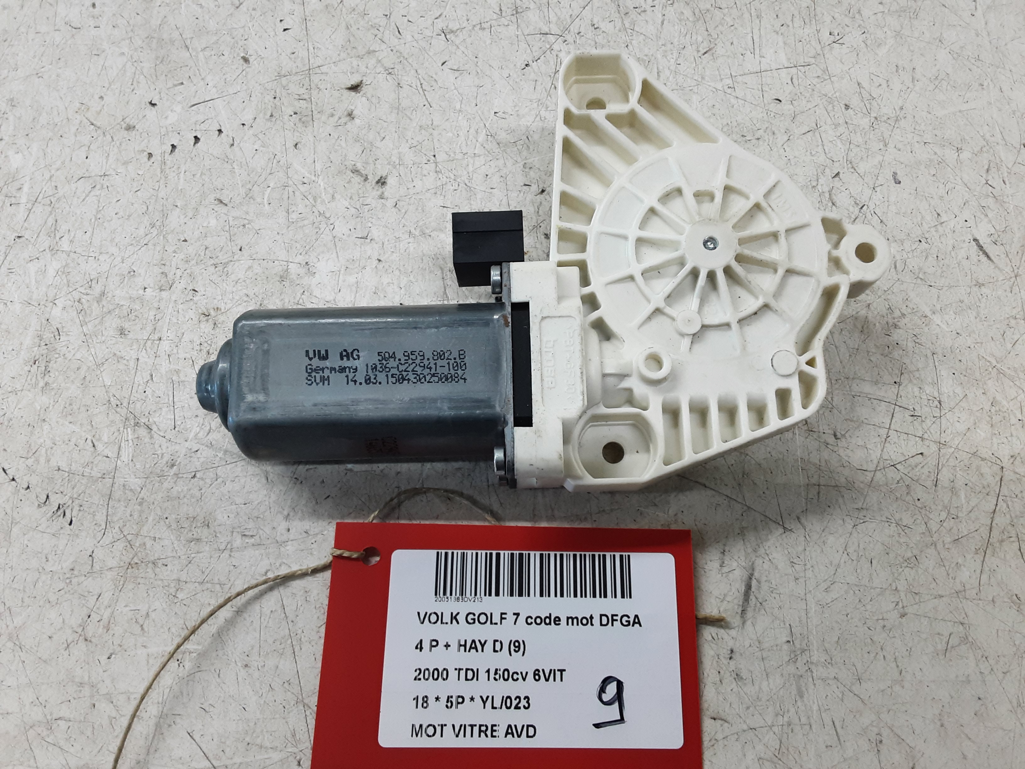 MOTOR RUITMECHANISME VOOR RECHTS Vw GOLF VII 1/17 - 2/20 FaceLift