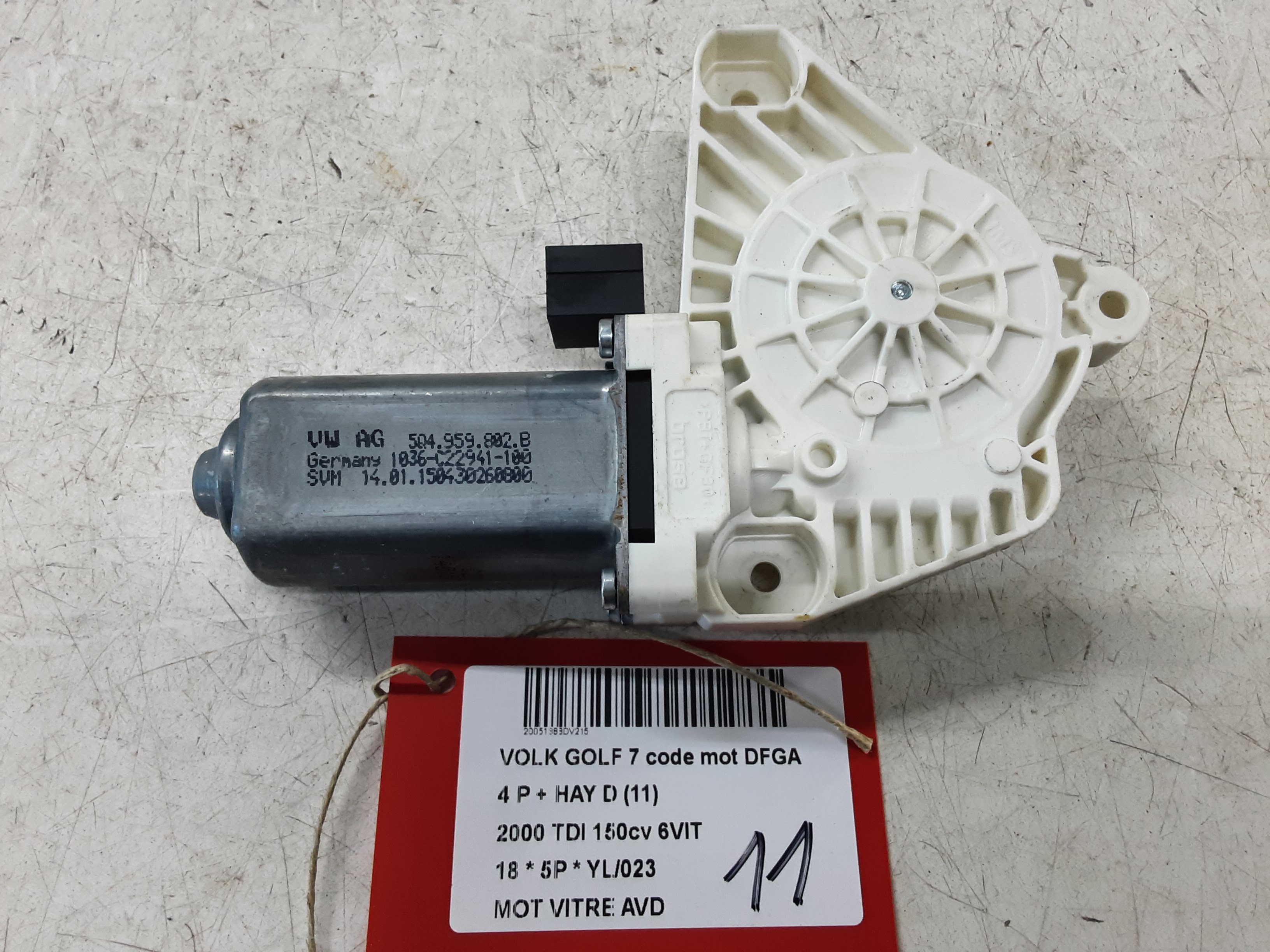 MOTOR RUITMECHANISME VOOR RECHTS Vw GOLF VII 1/17 - 2/20 FaceLift