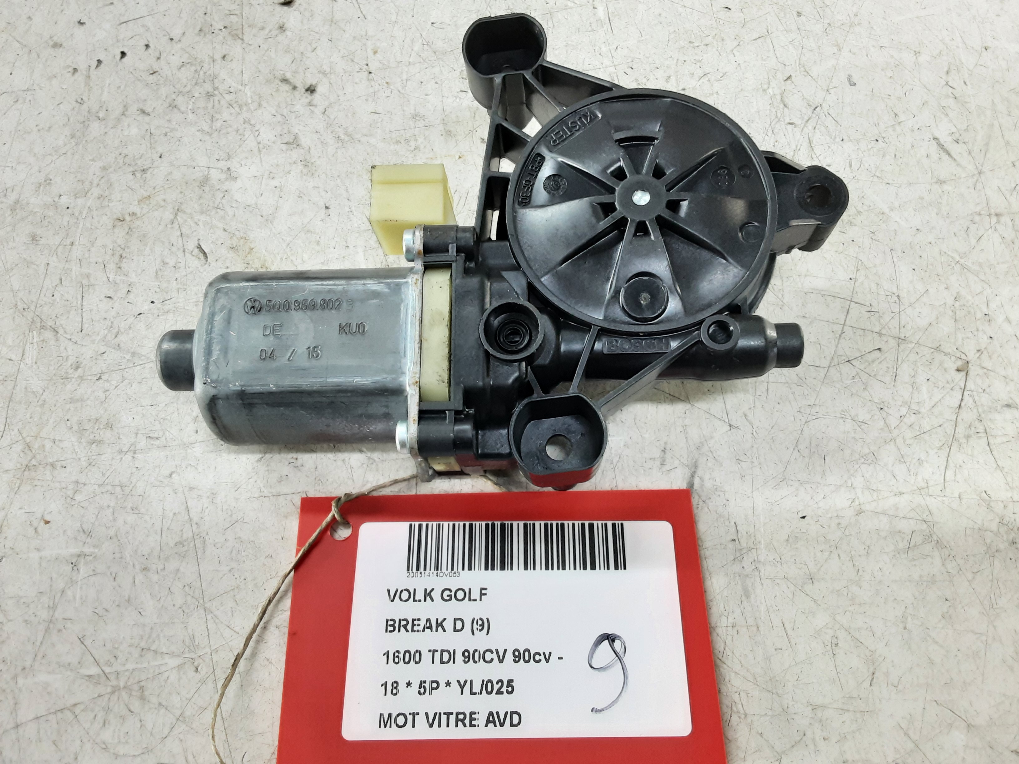 MOTOR RUITMECHANISME VOOR RECHTS Vw GOLF VII 1/17 - 2/20 FaceLift