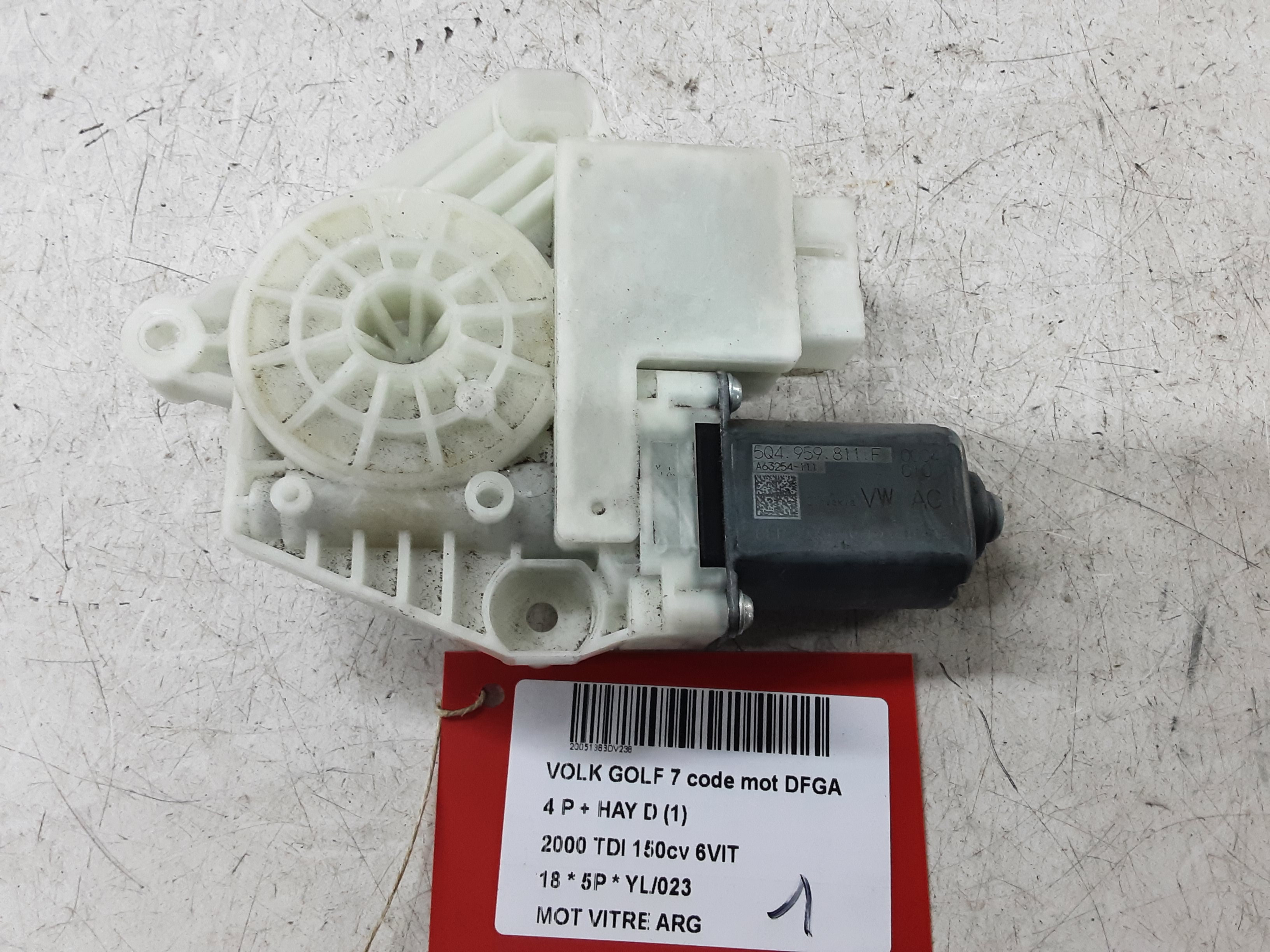 MOTOR RUITMECHANISME ACHTER LINKS Vw GOLF VII 1/17 - 2/20 FaceLift