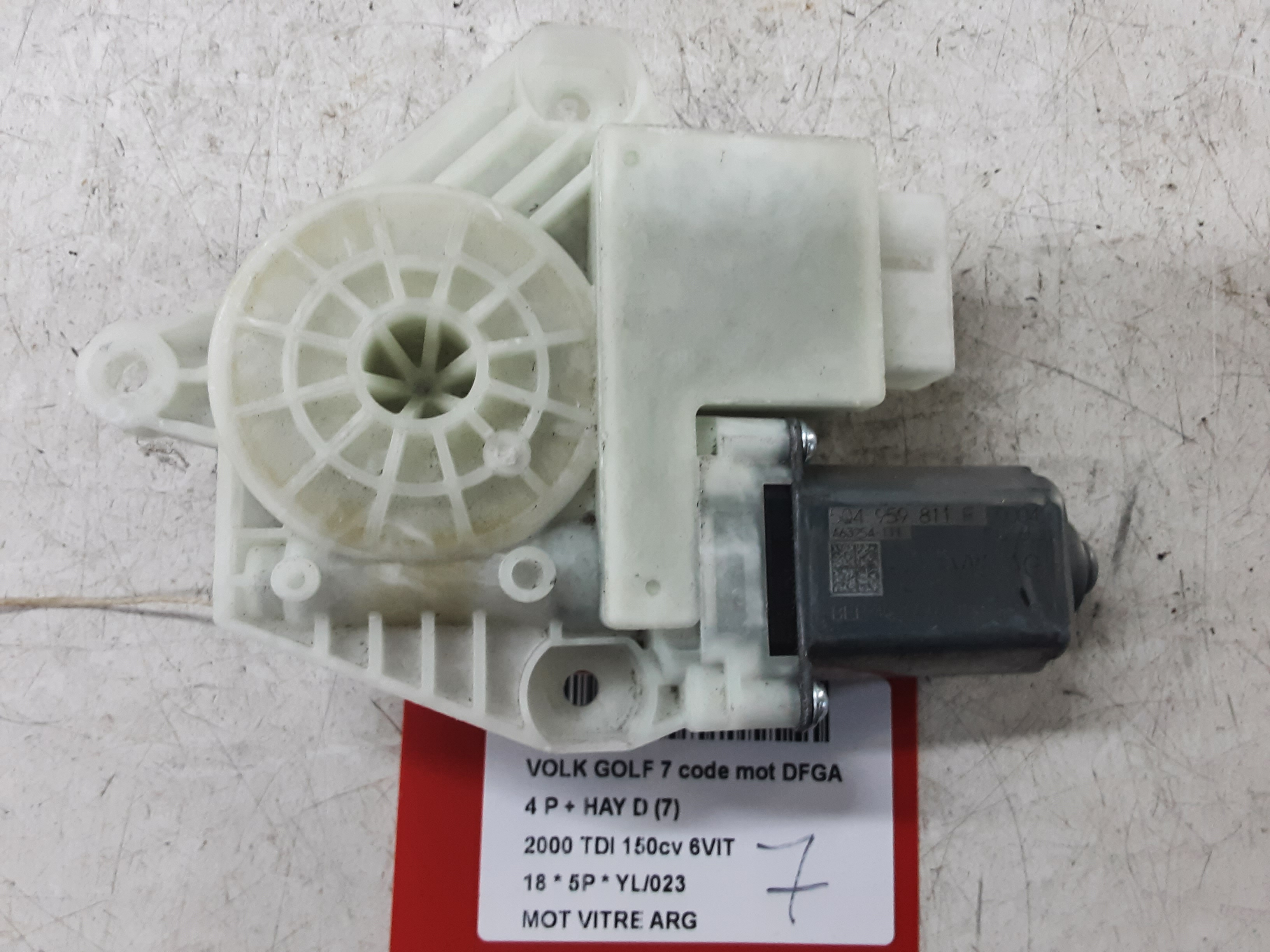 MOTOR RUITMECHANISME ACHTER LINKS Vw GOLF VII 1/17 - 2/20 FaceLift