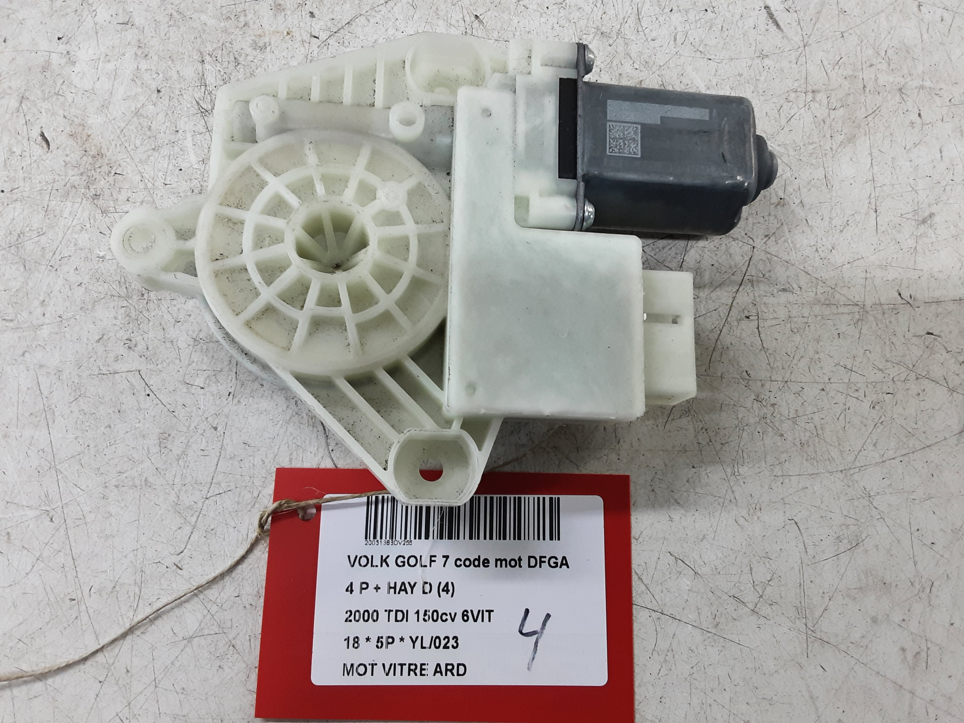 MOTOR RUITMECHANISME ACHTER RECHTS Vw GOLF VII 1/17 - 2/20 FaceLift