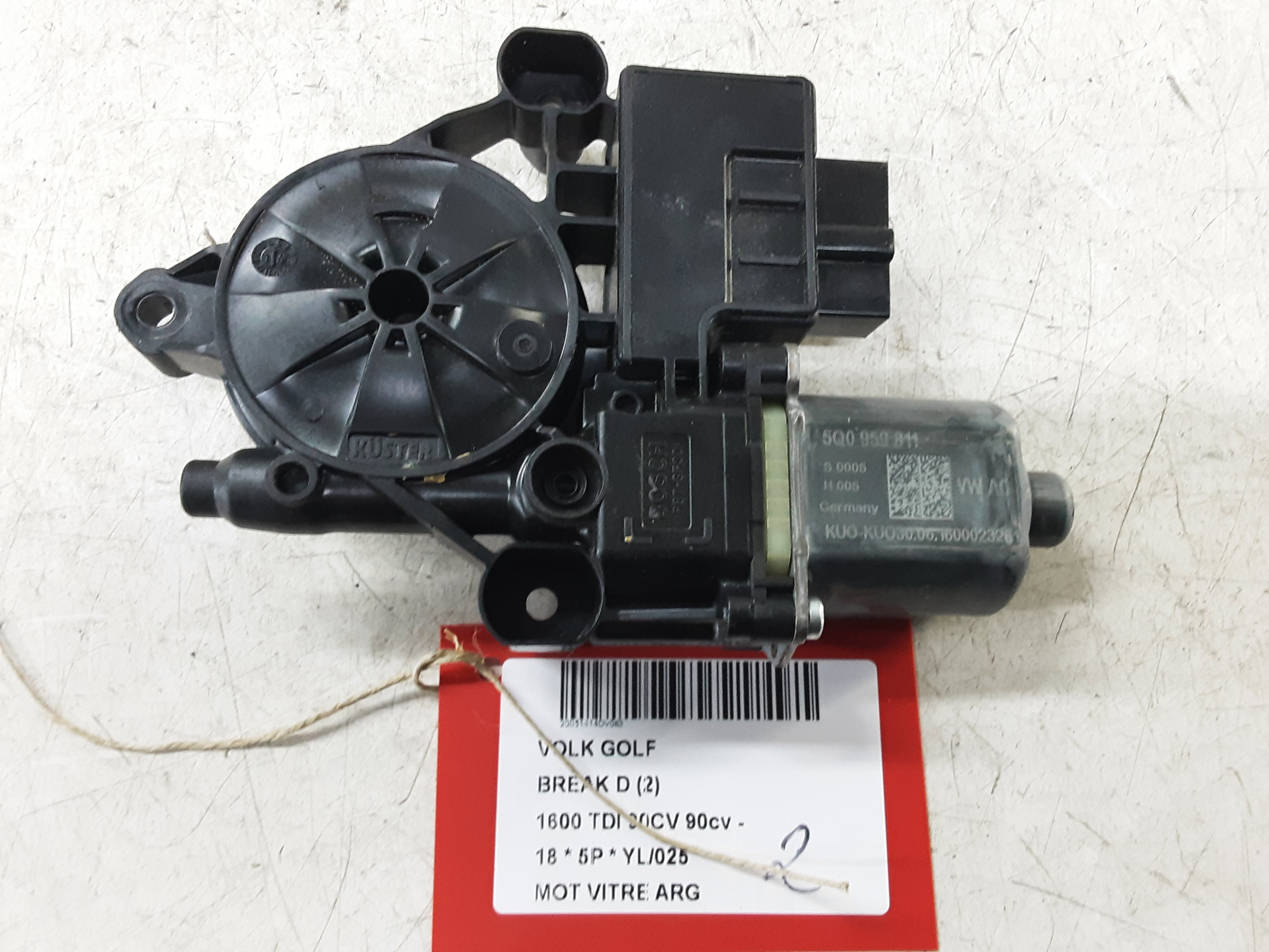 MOTOR RUITMECHANISME ACHTER LINKS Vw GOLF VII 1/17 - 2/20 FaceLift