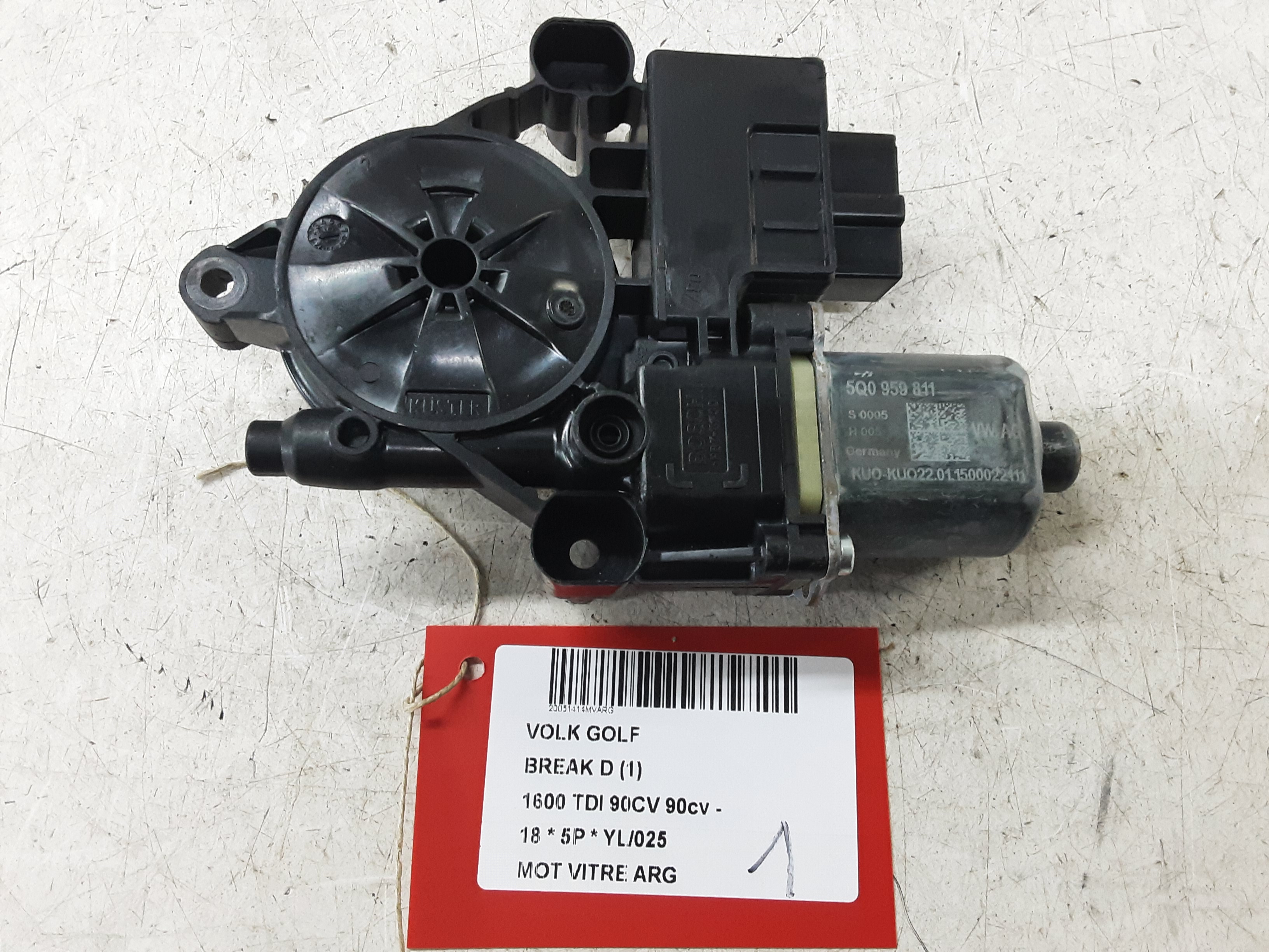 MOTOR RUITMECHANISME ACHTER LINKS Vw GOLF VII 1/17 - 2/20 FaceLift