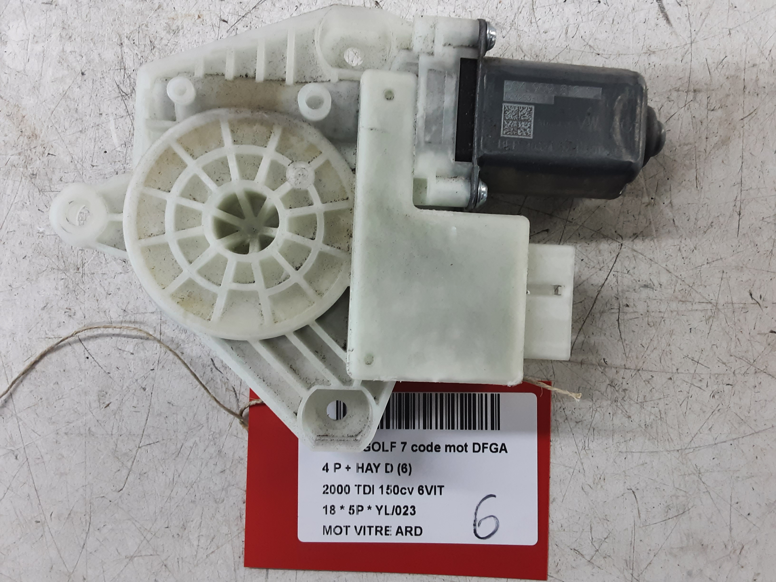 MOTOR RUITMECHANISME ACHTER RECHTS Vw GOLF VII 1/17 - 2/20 FaceLift