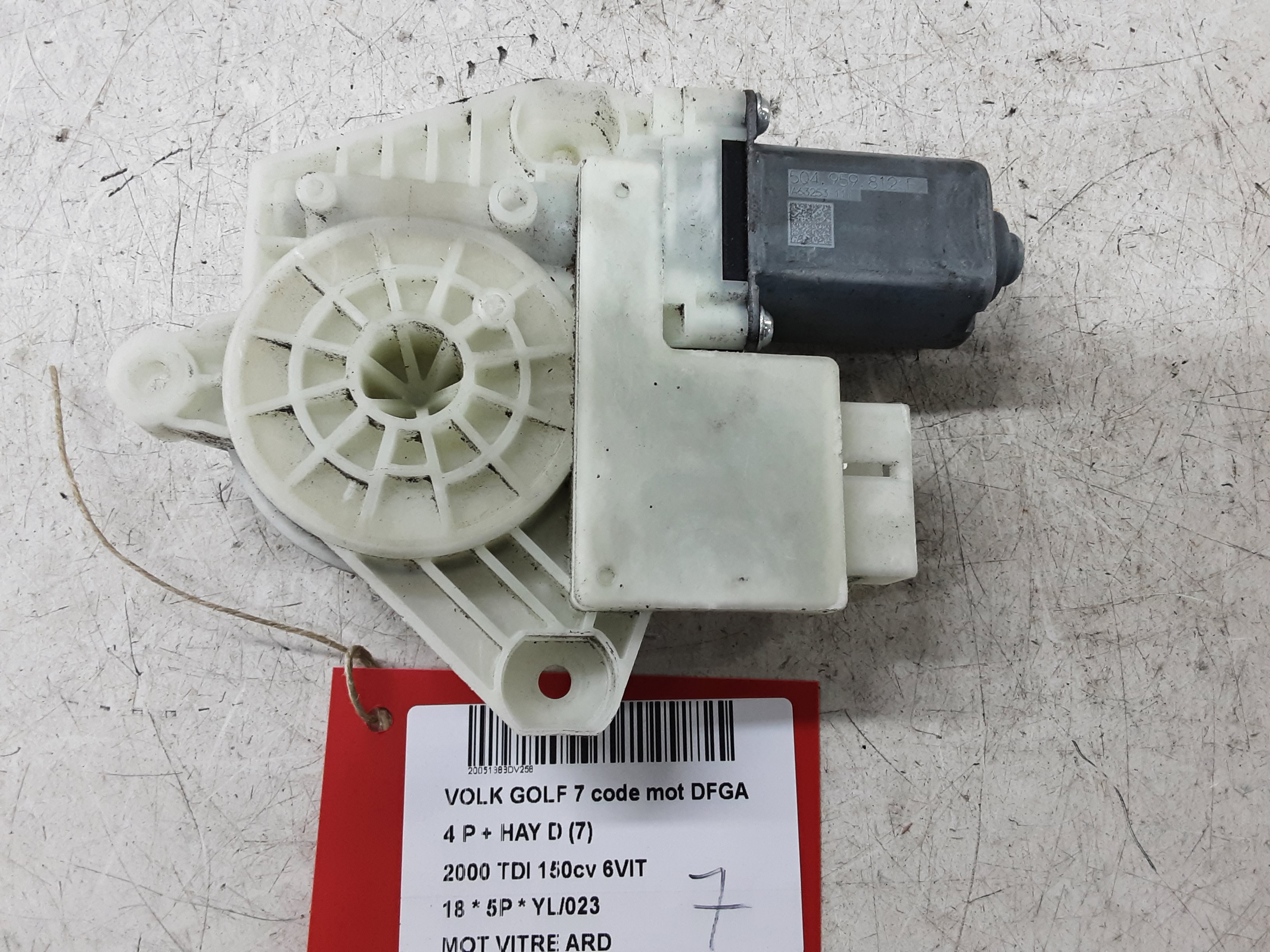 MOTOR RUITMECHANISME ACHTER RECHTS Vw GOLF VII 1/17 - 2/20 FaceLift