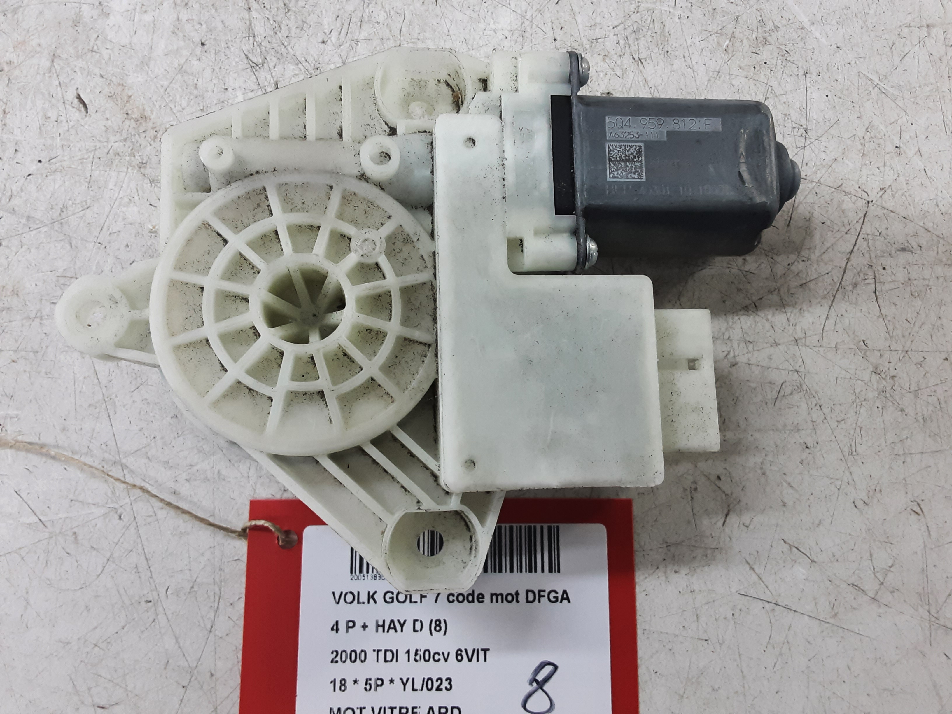 MOTOR RUITMECHANISME ACHTER RECHTS Vw GOLF VII 1/17 - 2/20 FaceLift