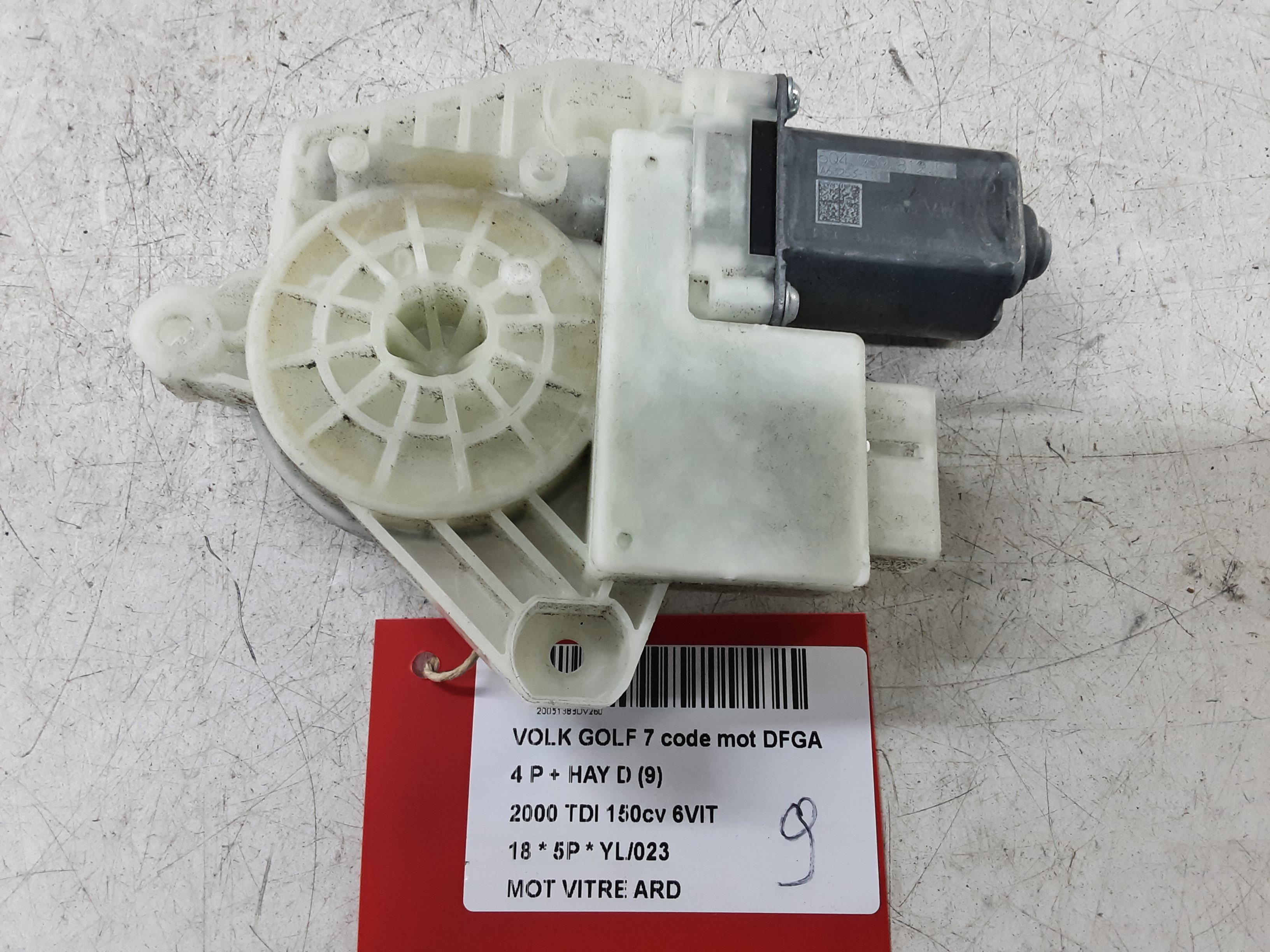 MOTOR RUITMECHANISME ACHTER RECHTS Vw GOLF VII 1/17 - 2/20 FaceLift