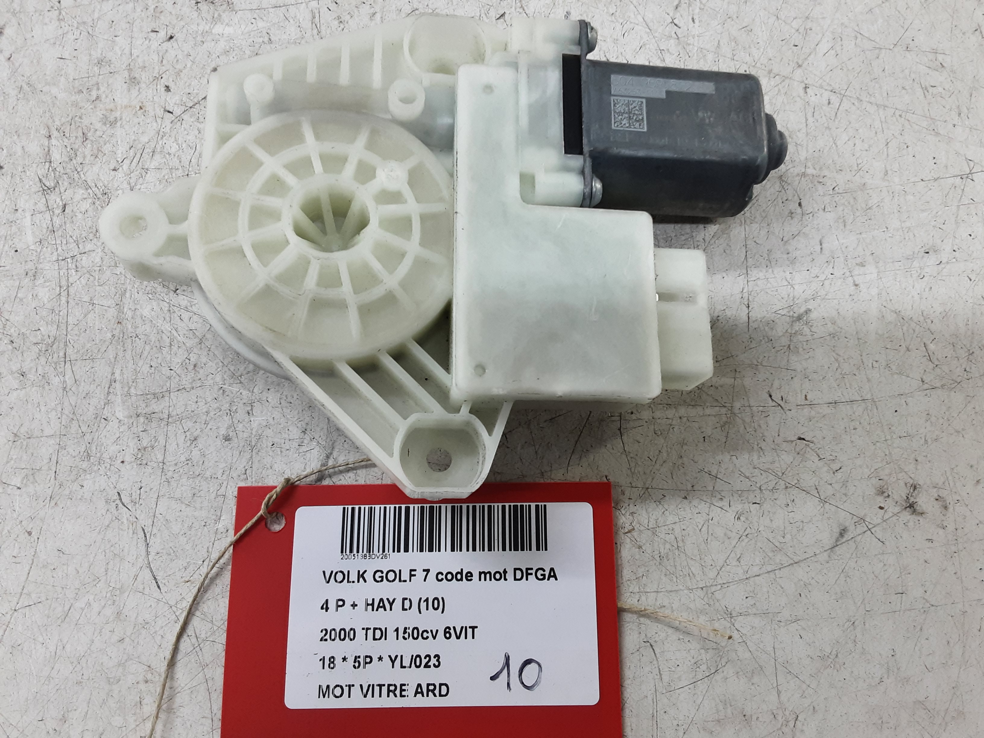 MOTOR RUITMECHANISME ACHTER RECHTS Vw GOLF VII 1/17 - 2/20 FaceLift