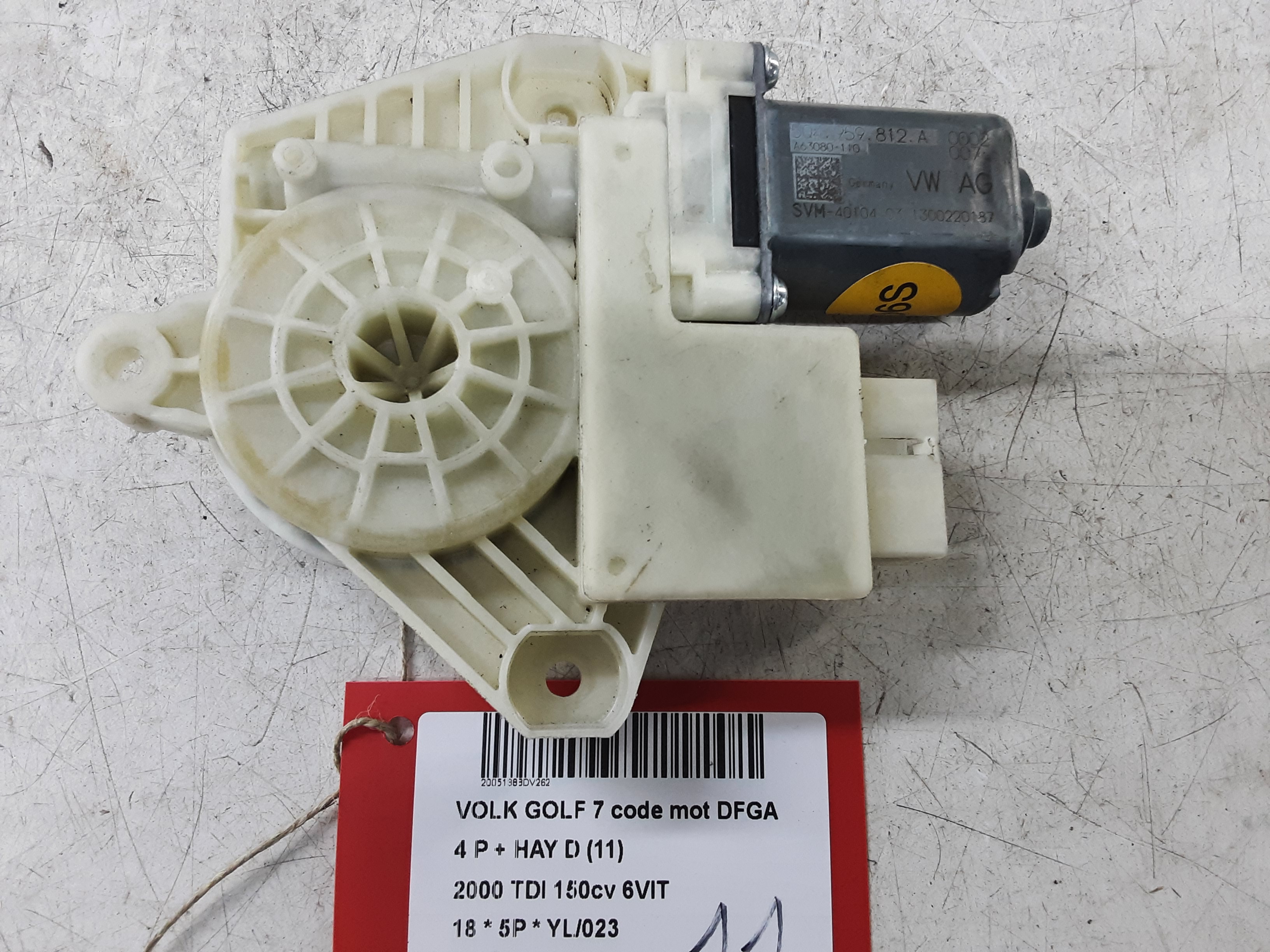 MOTOR RUITMECHANISME ACHTER RECHTS Vw GOLF VII 1/17 - 2/20 FaceLift
