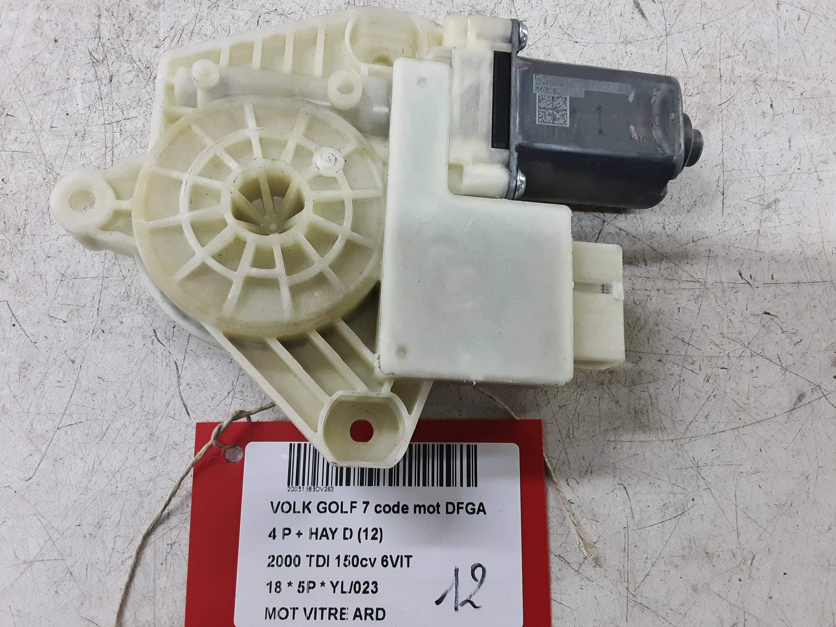 MOTOR RUITMECHANISME ACHTER RECHTS Vw GOLF VII 1/17 - 2/20 FaceLift