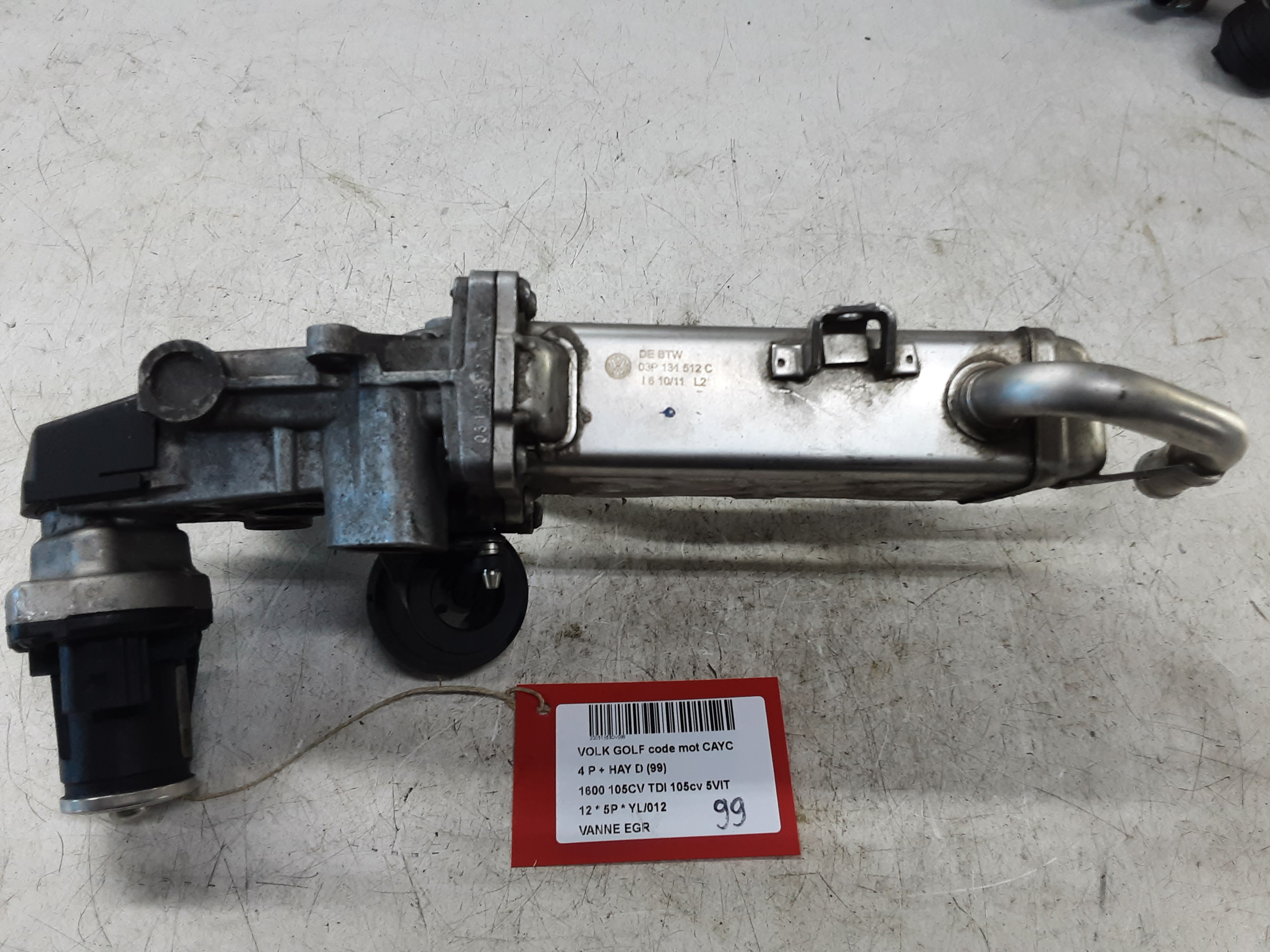 EGR KLEP Vw GOLF VI 11/08 - 13