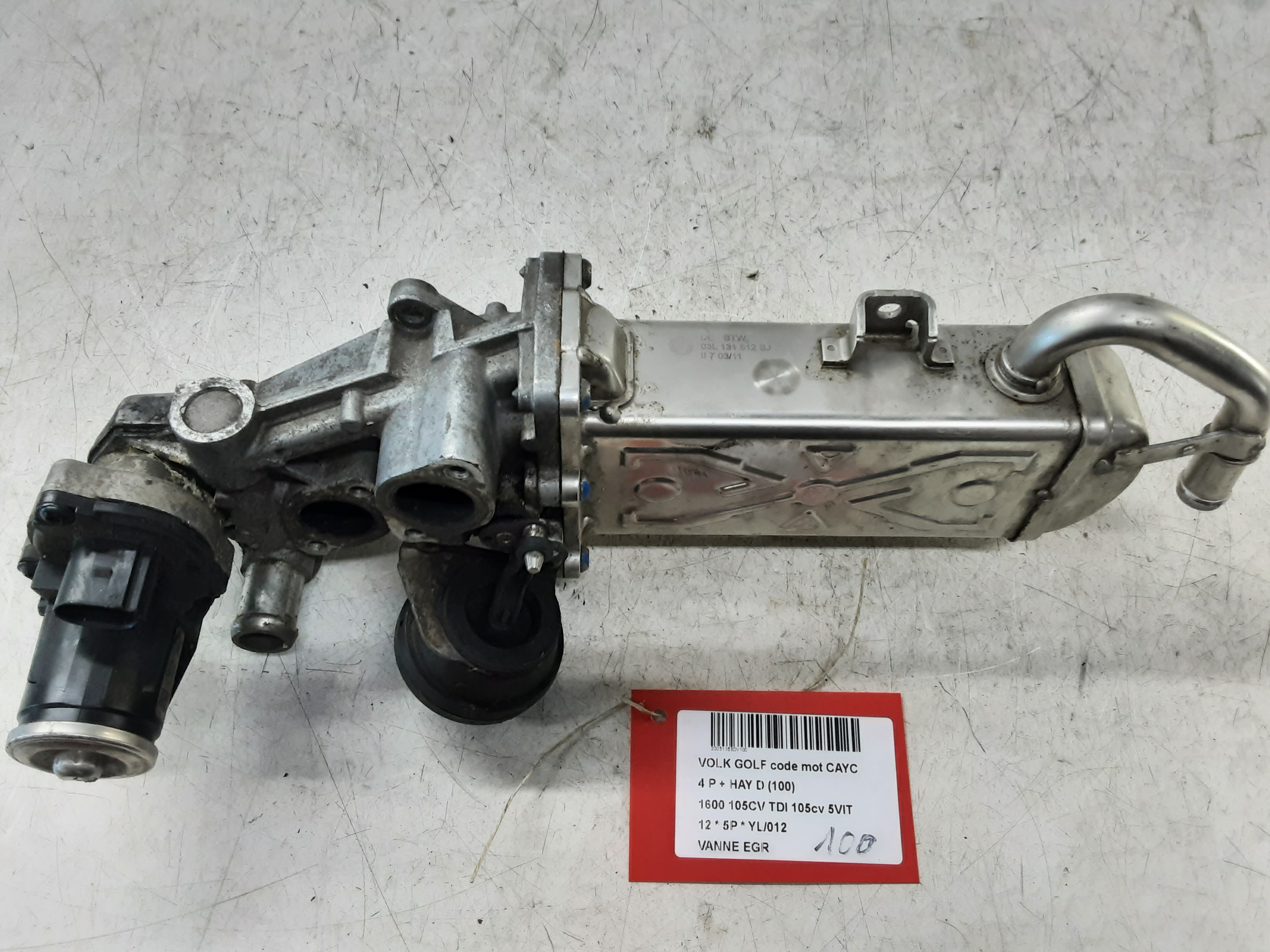 EGR KLEP Vw GOLF VI 11/08 - 13