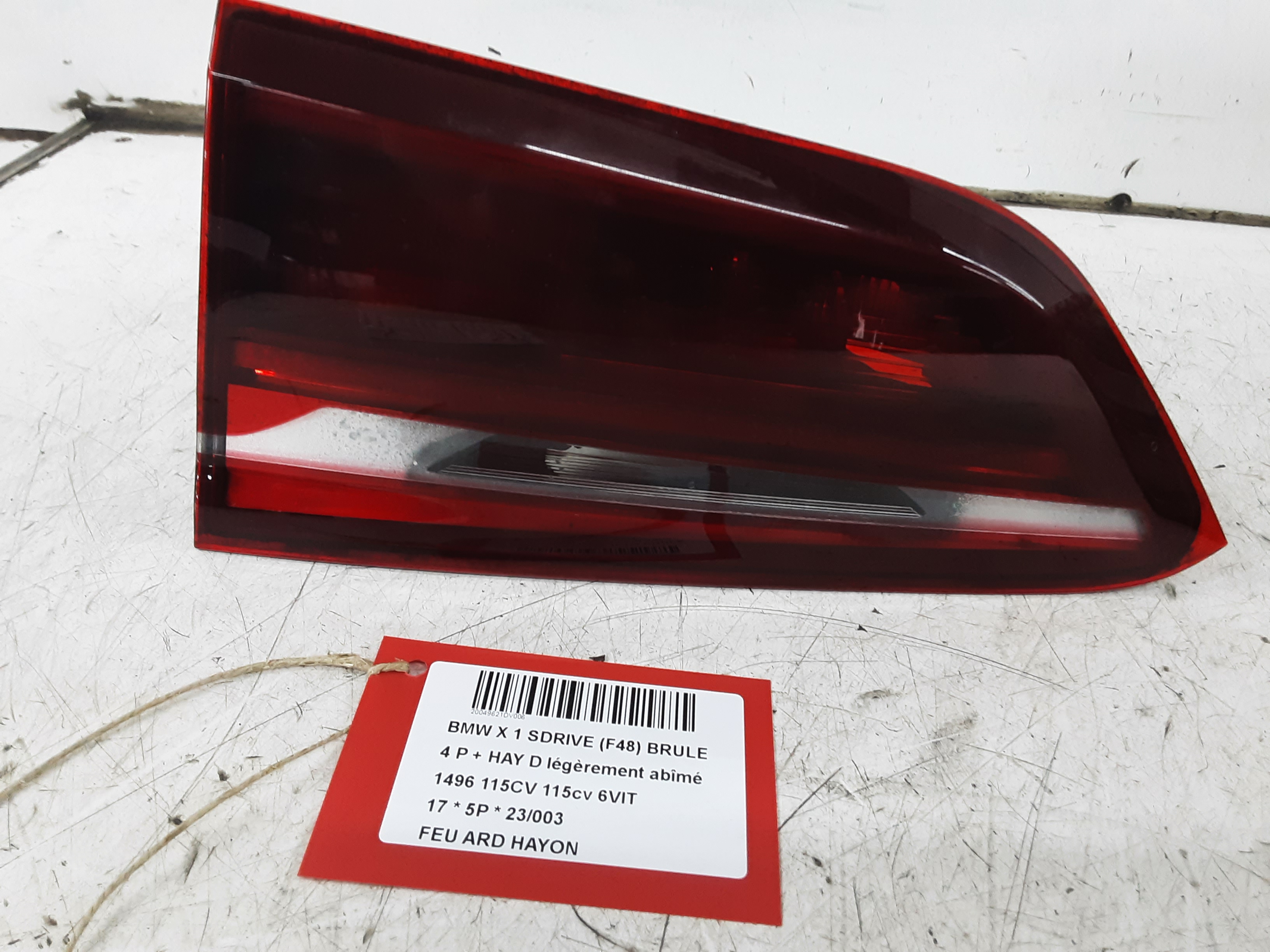 LICHT ACHTERKLEP RECHTS Bmw X1 F48 09/15 - 7/19