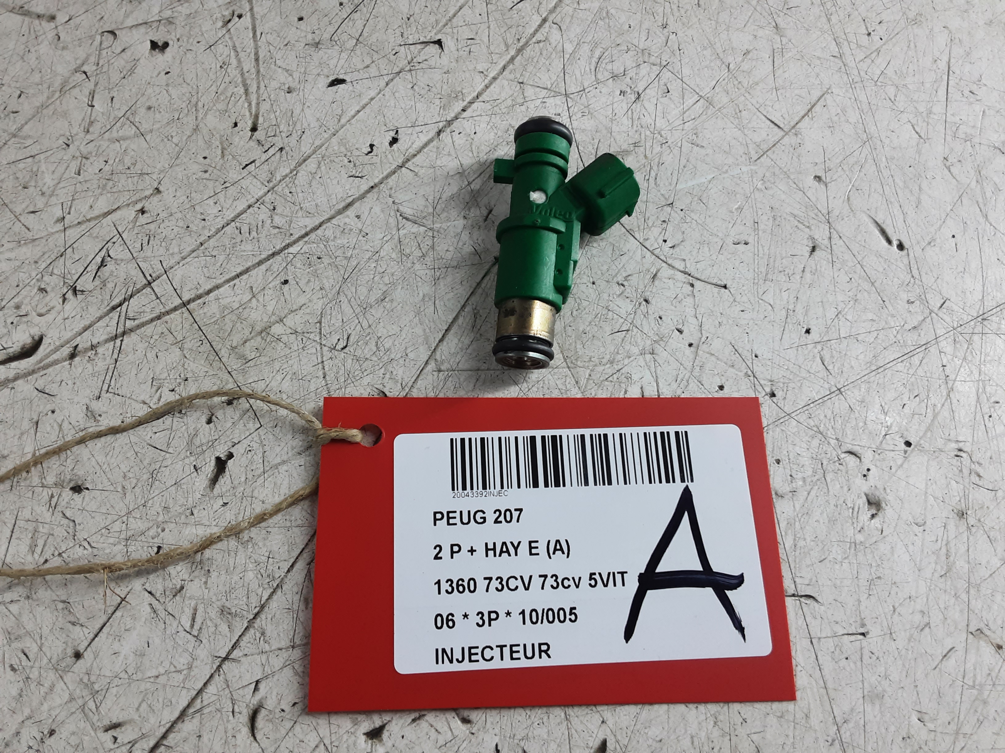 INJECTEUR Peugeot 207 2/06 &gt; 15