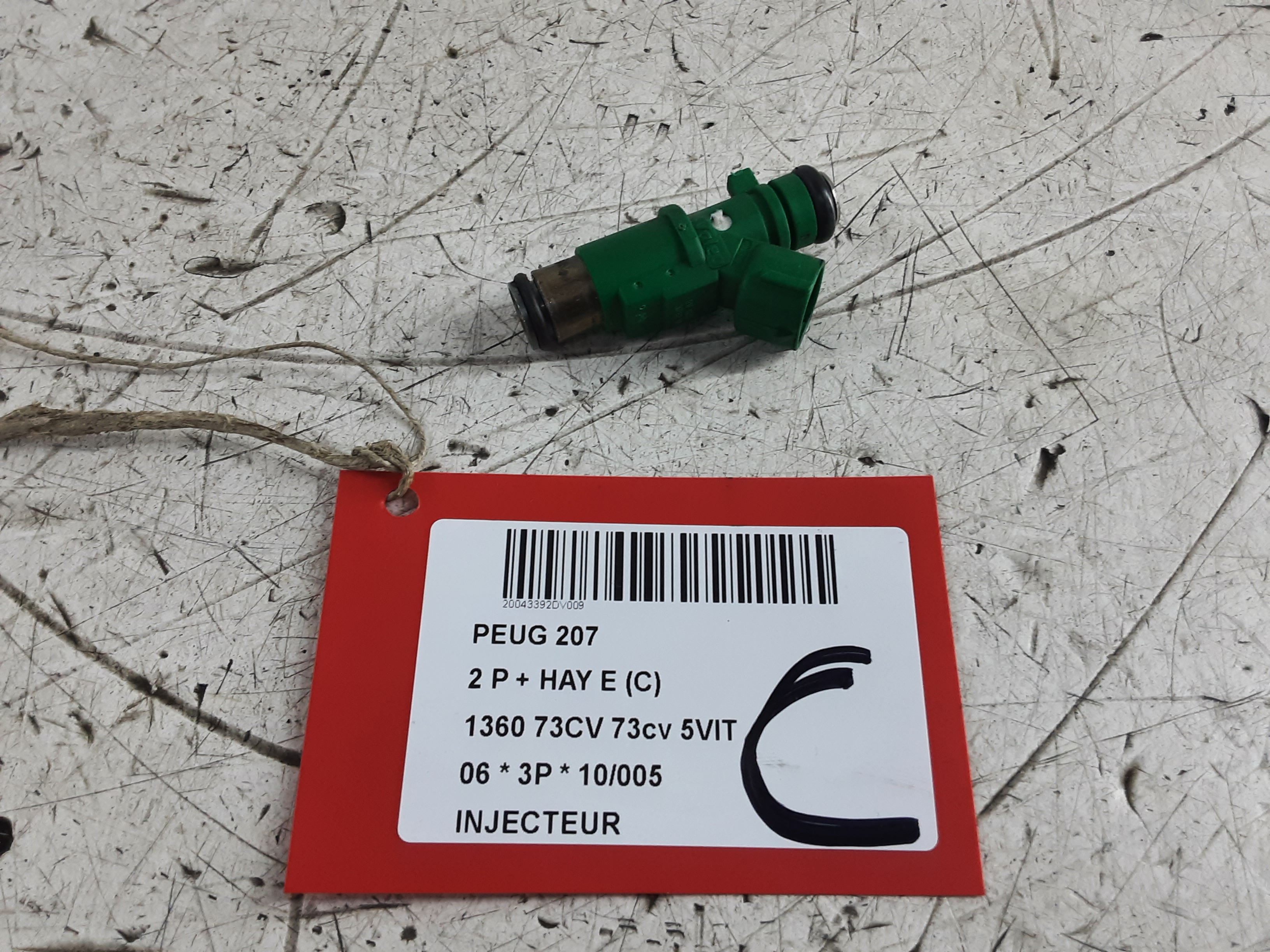 INJECTEUR Peugeot 207 2/06 &gt; 15