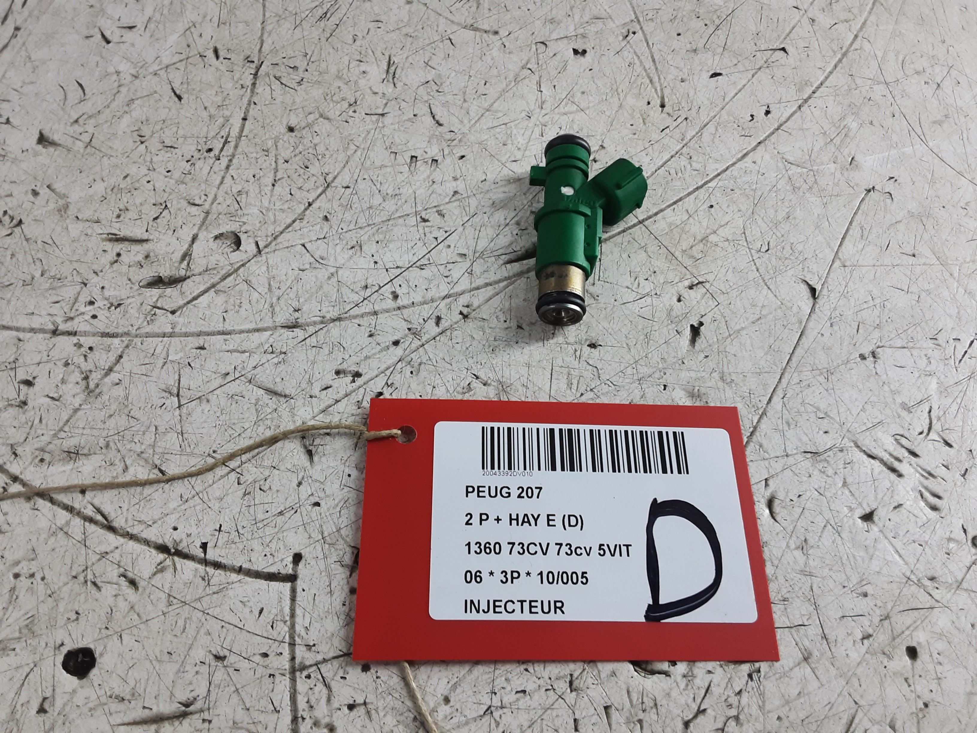 INJECTEUR Peugeot 207 2/06 &gt; 15
