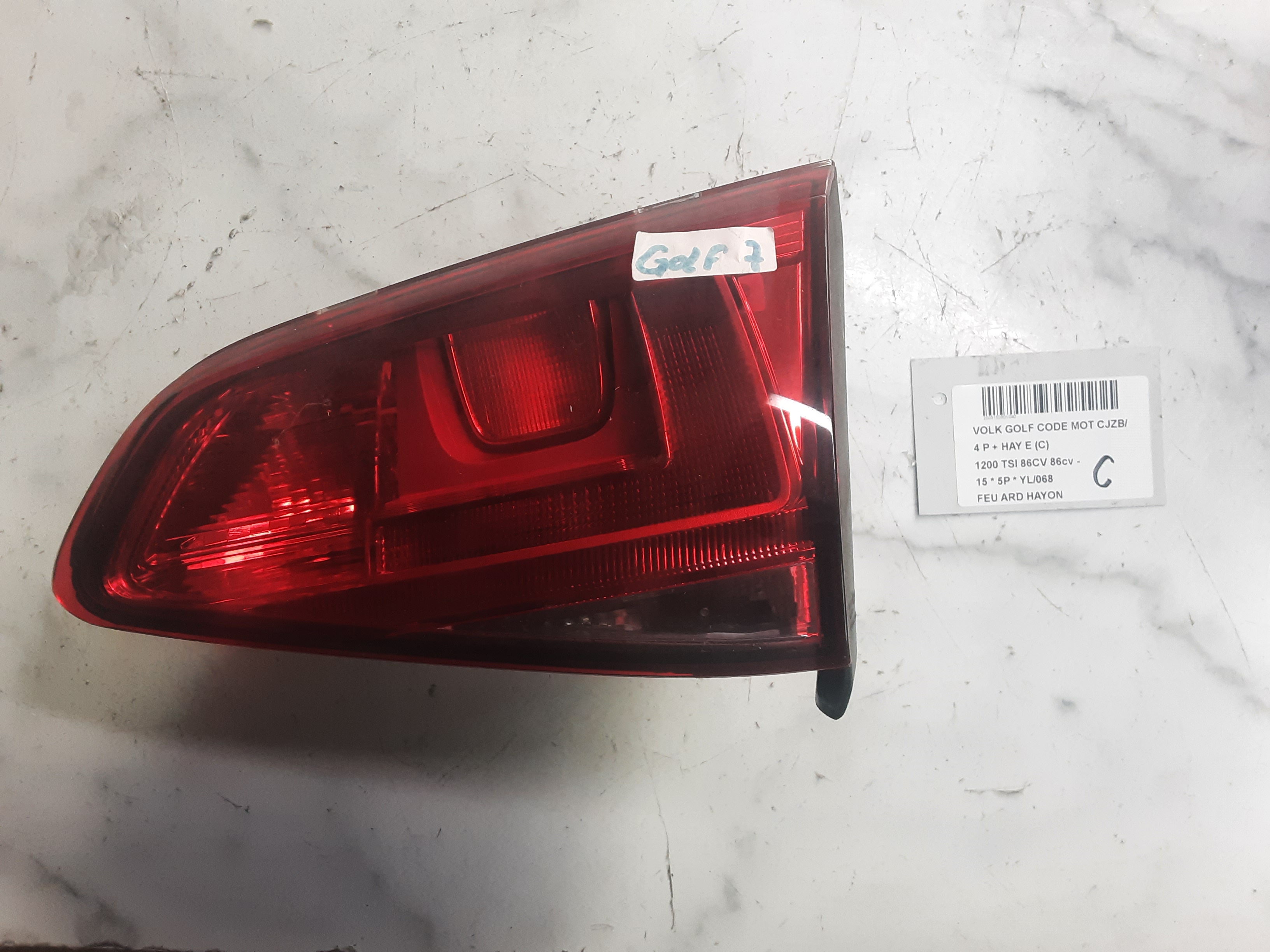 LICHT ACHTERKLEP RECHTS Vw GOLF VII 11/12 - 17