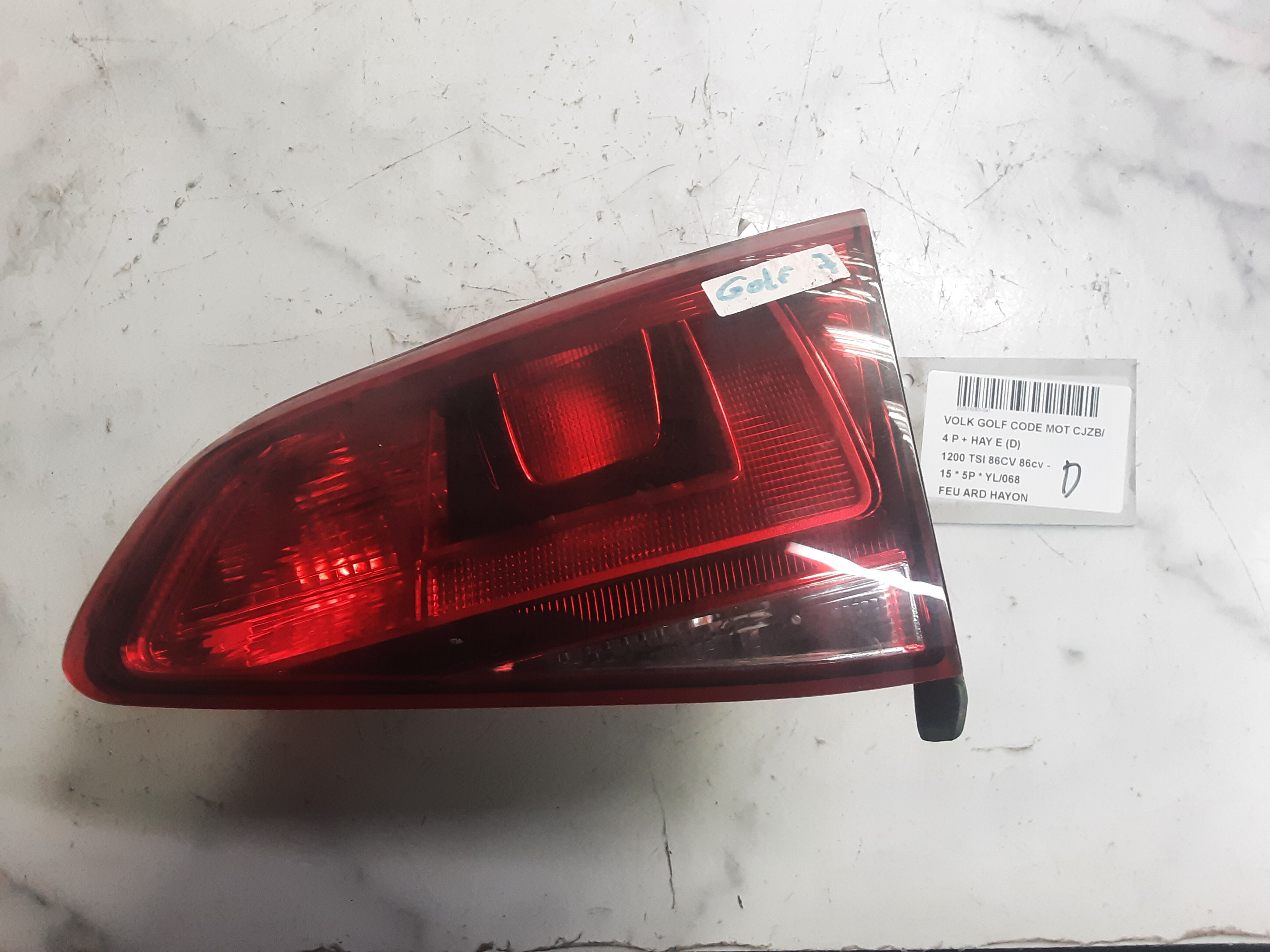 LICHT ACHTERKLEP RECHTS Vw GOLF VII 11/12 - 17