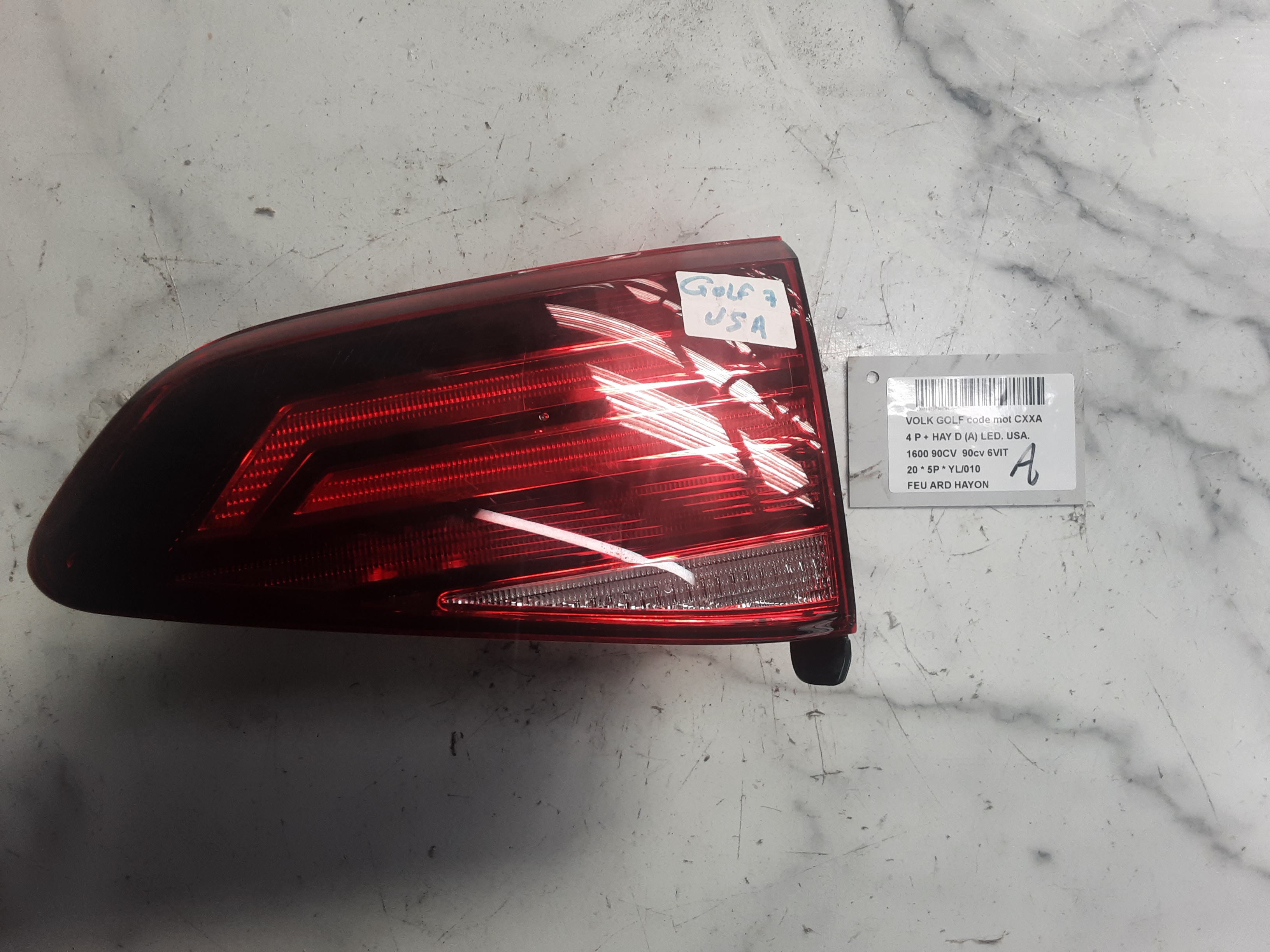 LICHT ACHTERKLEP RECHTS Vw GOLF VII 1/17 - 2/20 FaceLift