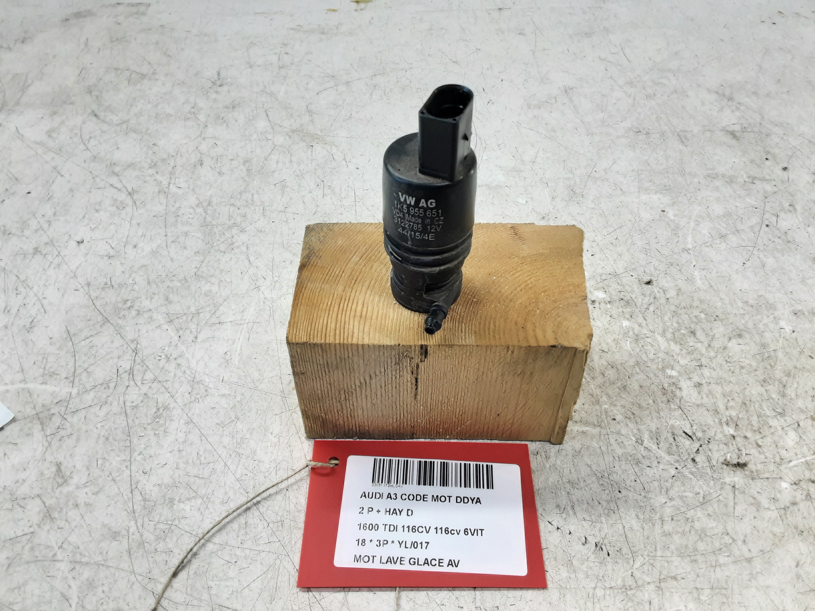MOTOR RUITENWASSERS VOOR Audi A3 3,5D 7/16 - 20
