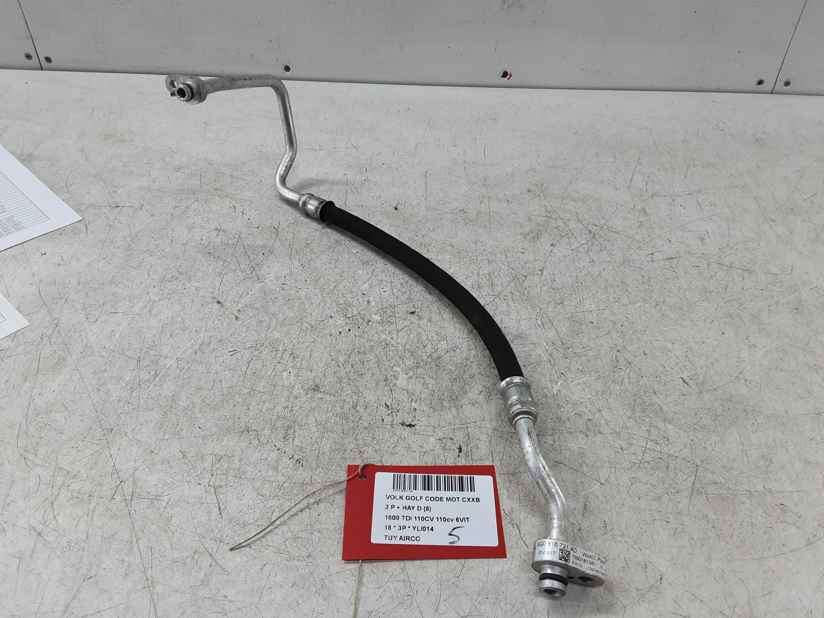 AIRCO LEIDING Vw GOLF VII 1/17 - 2/20 FaceLift