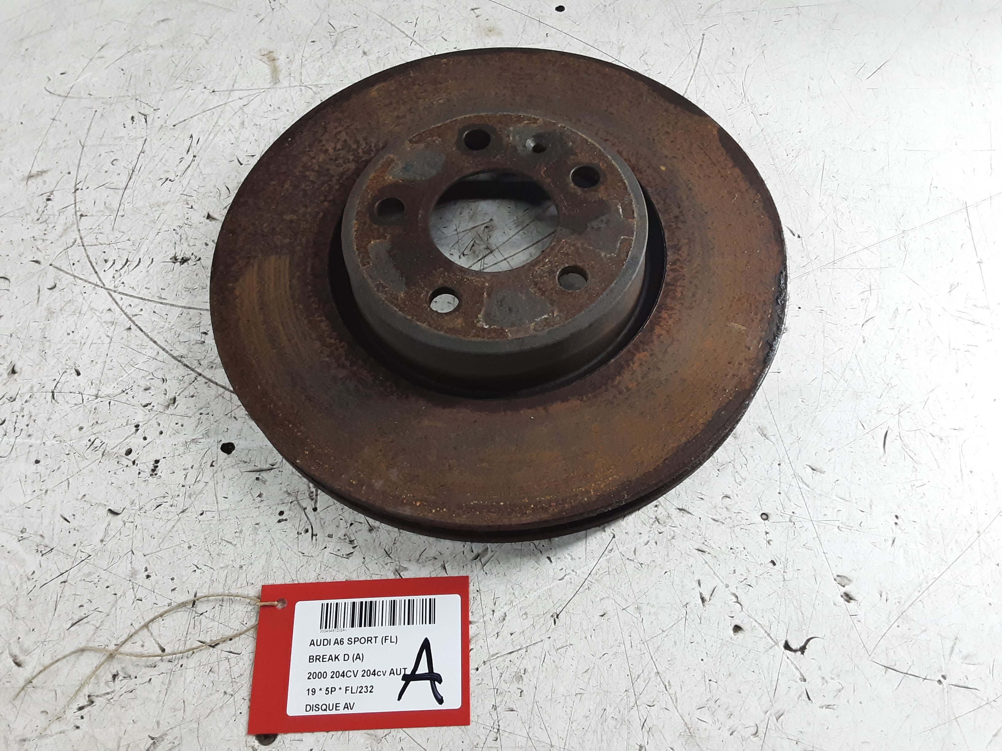 REMSCHIJF VOOR Audi A6 6/18+