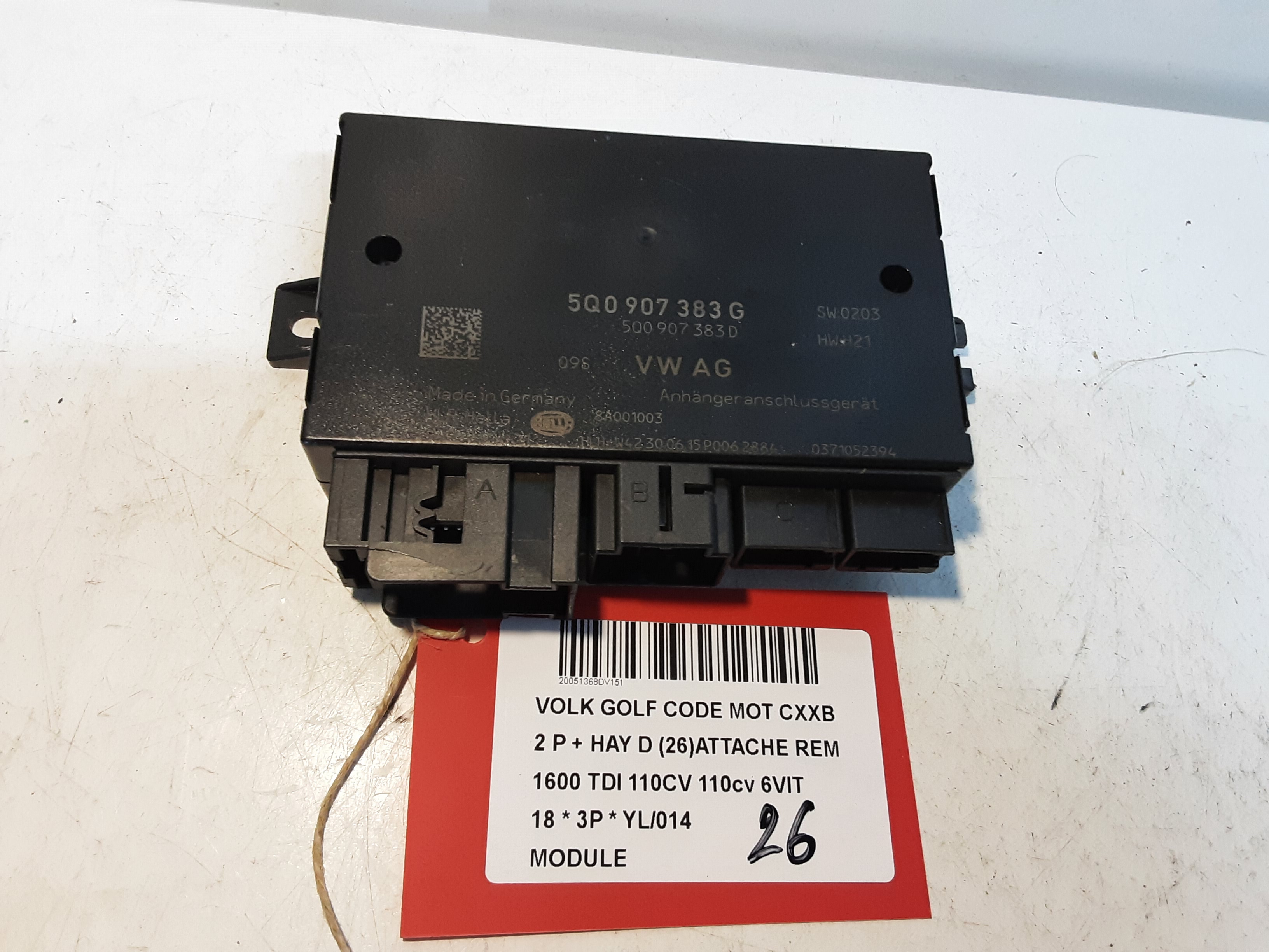 MODULE Vw GOLF VII 1/17 - 2/20 FaceLift