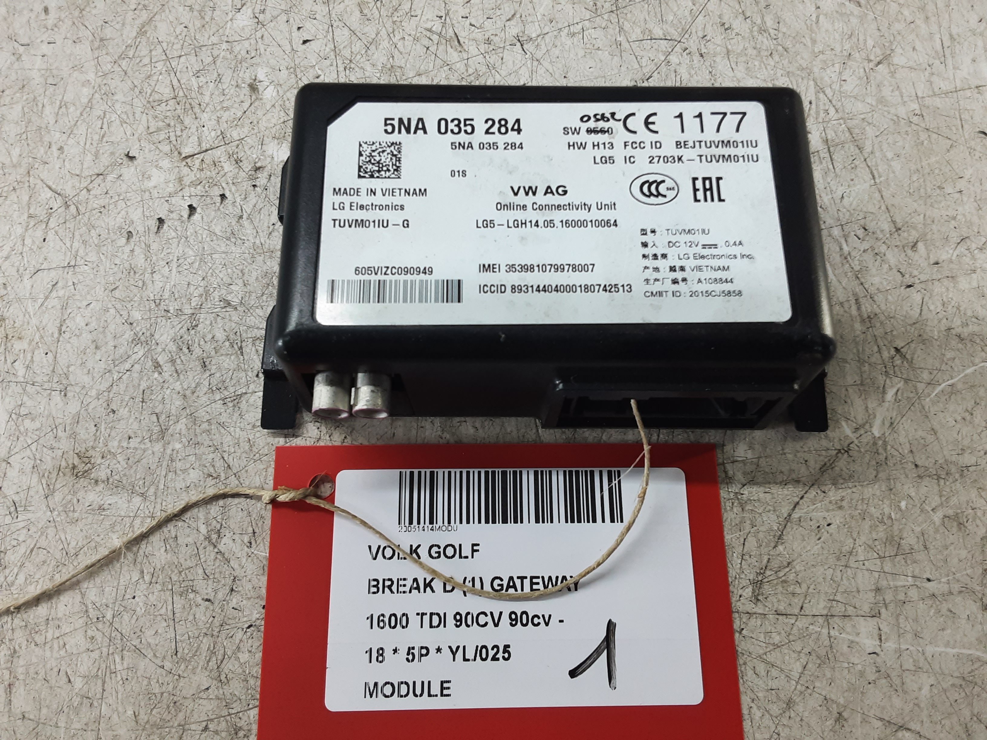MODULE Vw GOLF VII 1/17 - 2/20 FaceLift MODULE Vw GOLF VII 1/17 - 2/20 FaceLift
