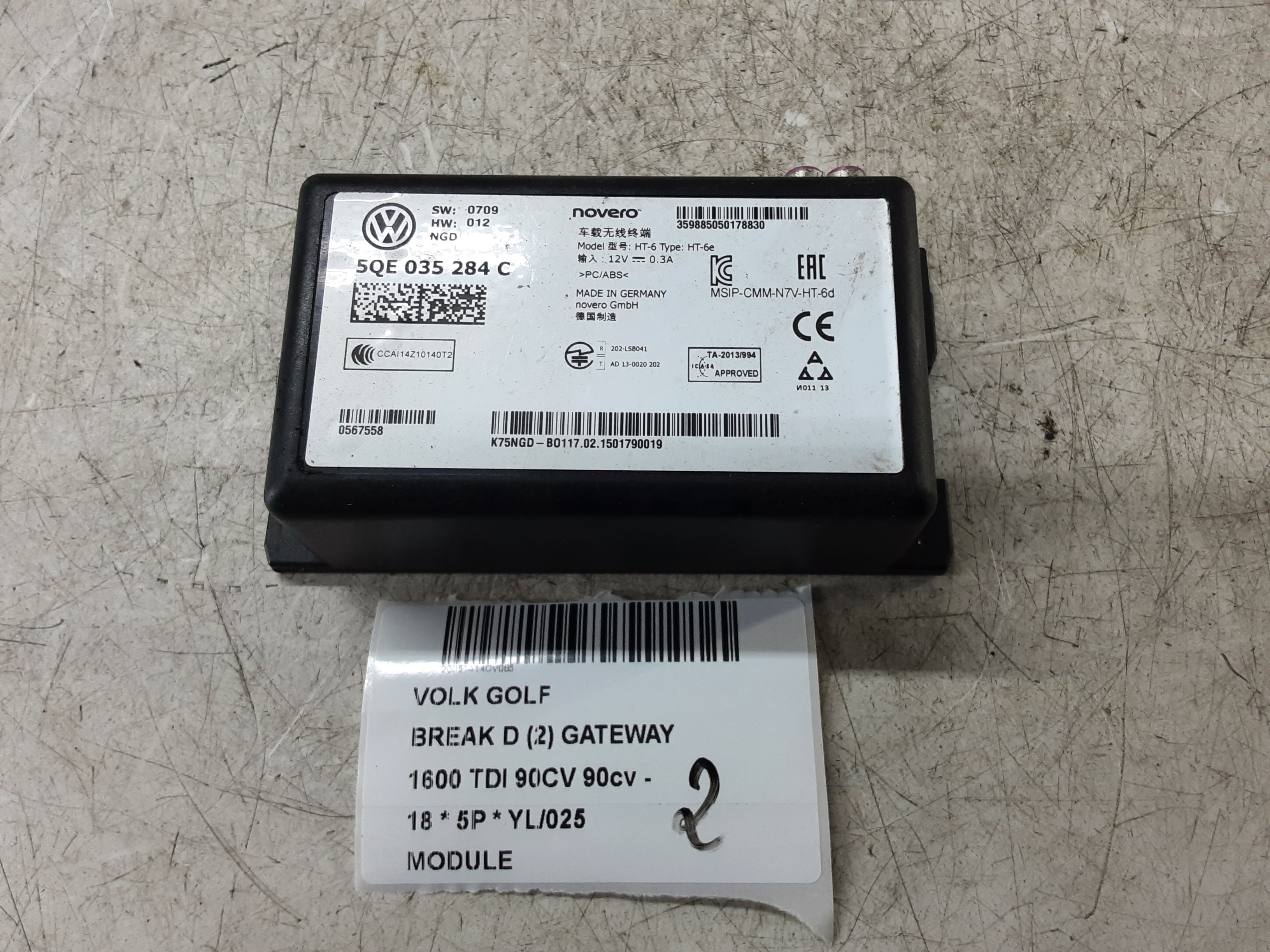 MODULE Vw GOLF VII 1/17 - 2/20 FaceLift MODULE Vw GOLF VII 1/17 - 2/20 FaceLift
