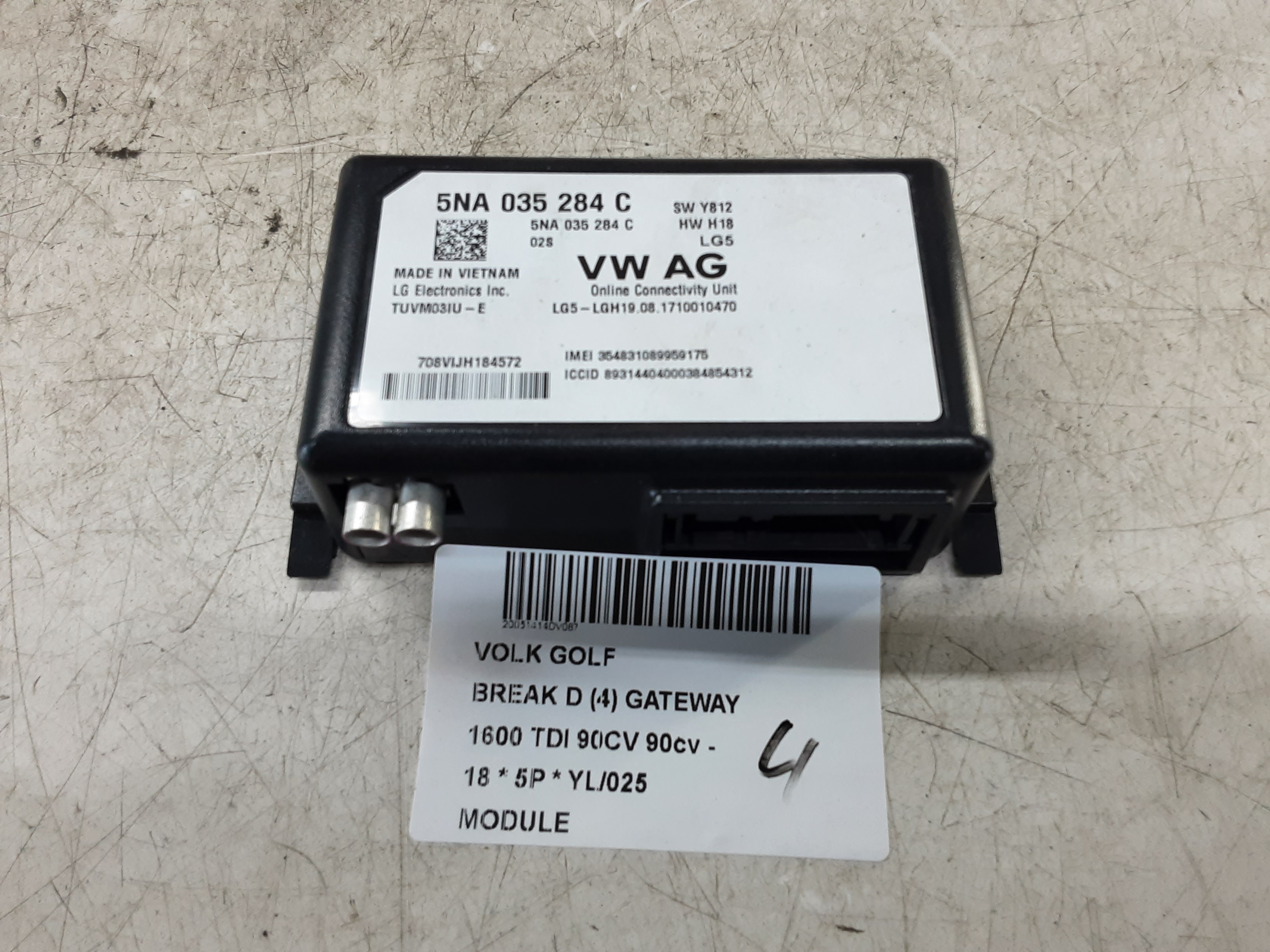 MODULE Vw GOLF VII 1/17 - 2/20 FaceLift