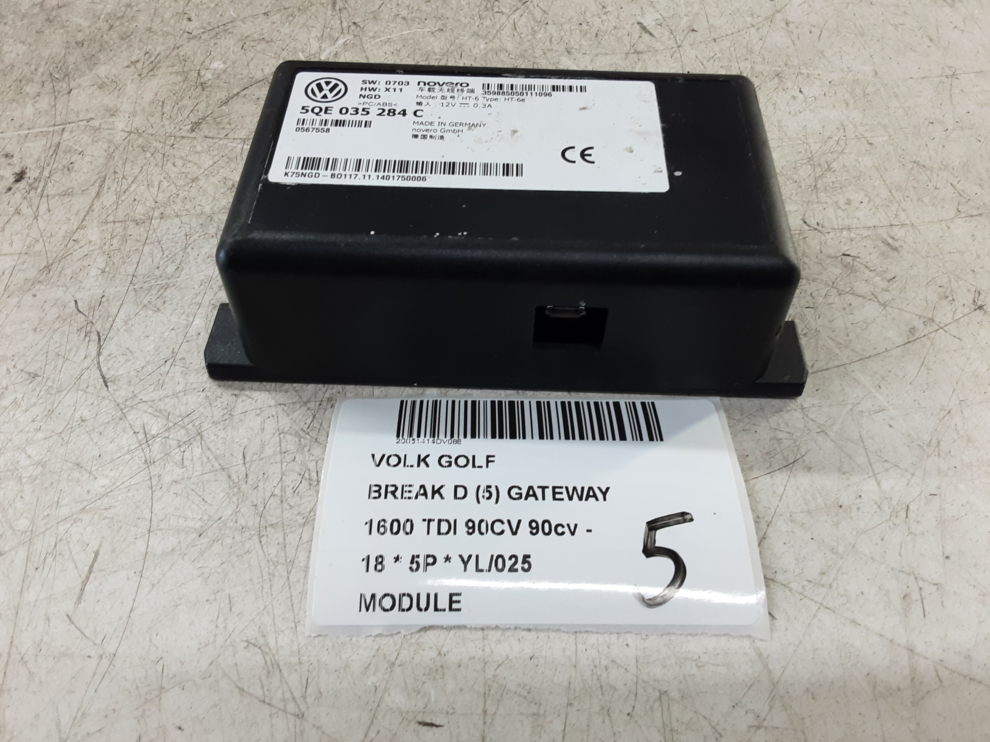 MODULE Vw GOLF VII 1/17 - 2/20 FaceLift