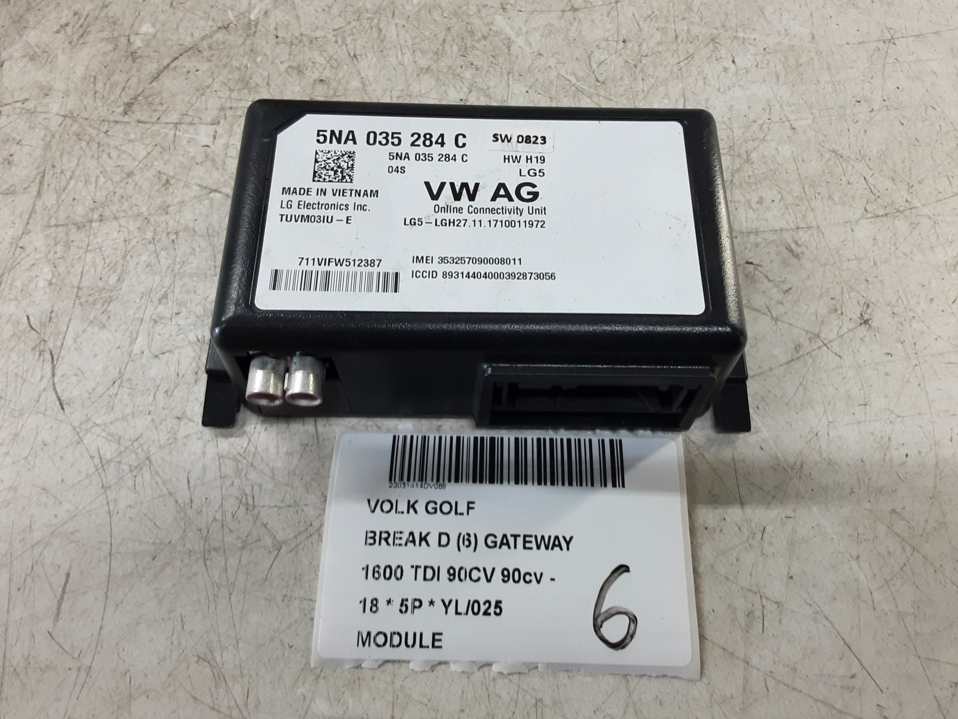 MODULE Vw GOLF VII 1/17 - 2/20 FaceLift
