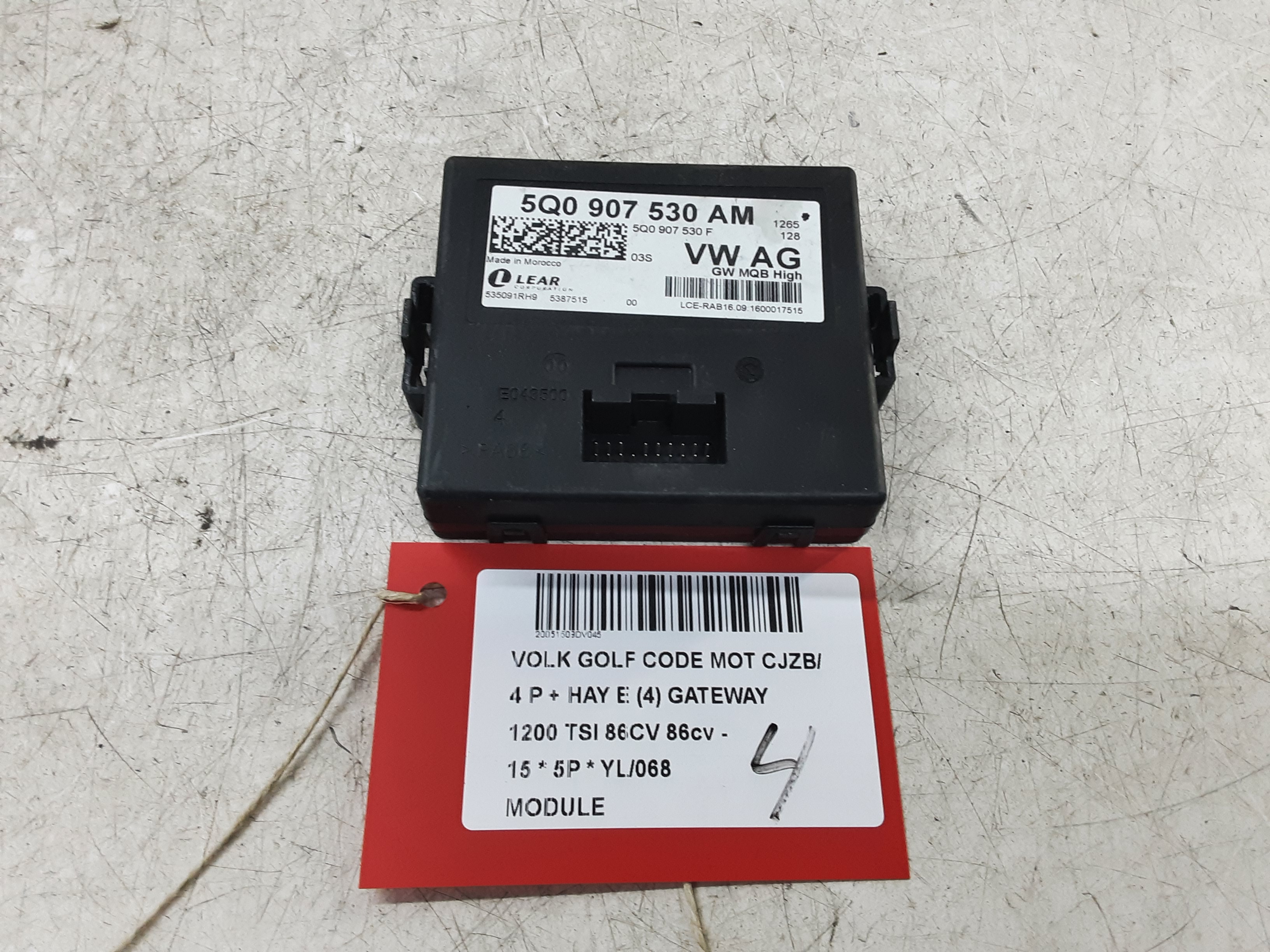 MODULE Vw GOLF VII 11/12 - 17
