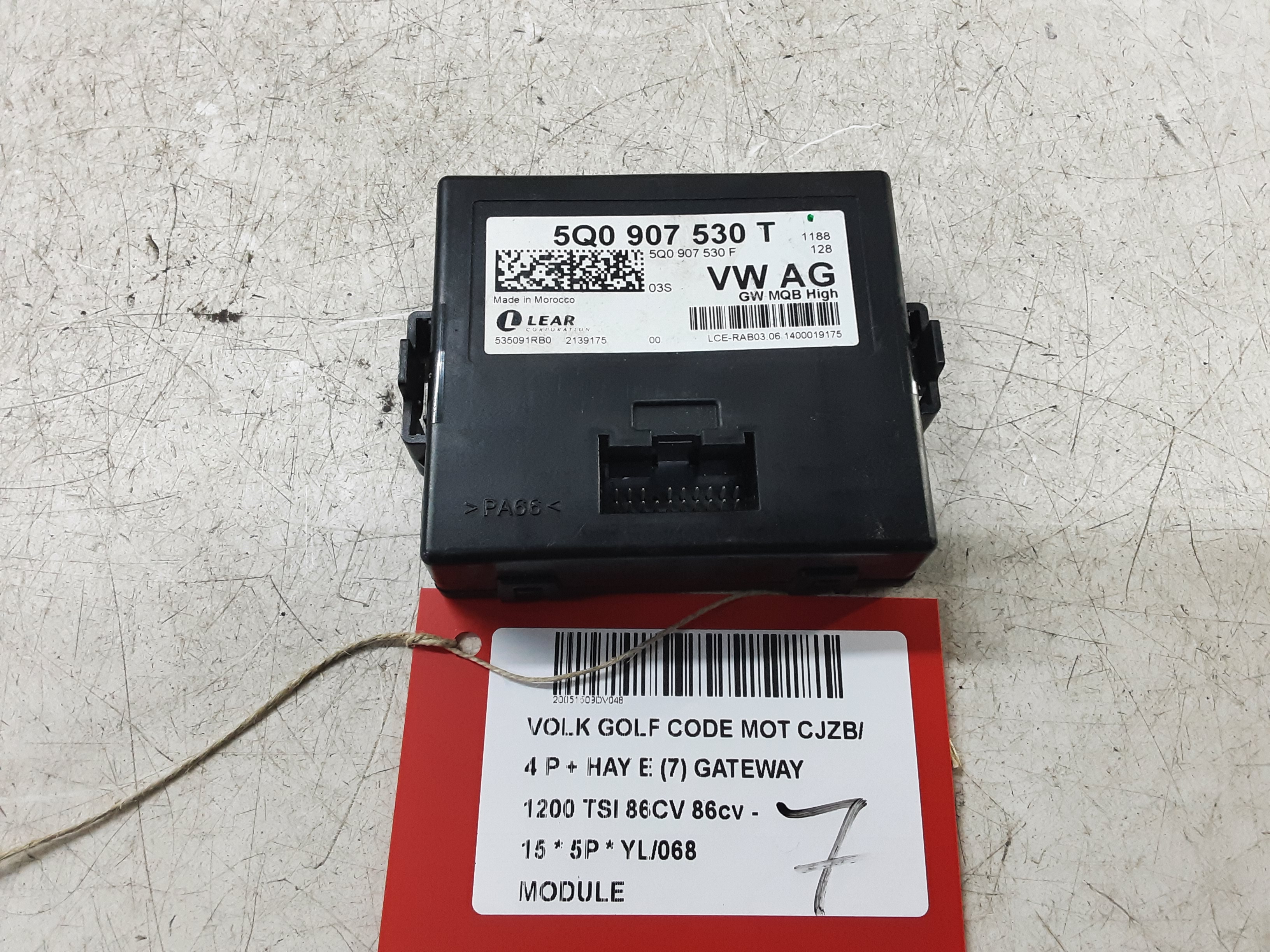 MODULE Vw GOLF VII 11/12 - 17