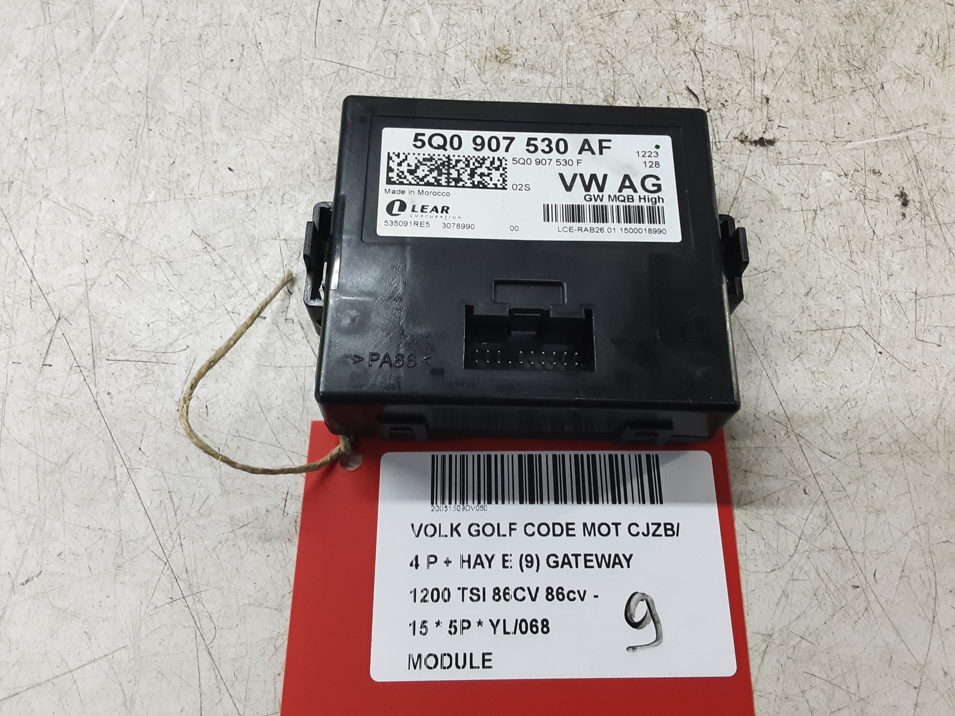 MODULE Vw GOLF VII 11/12 - 17