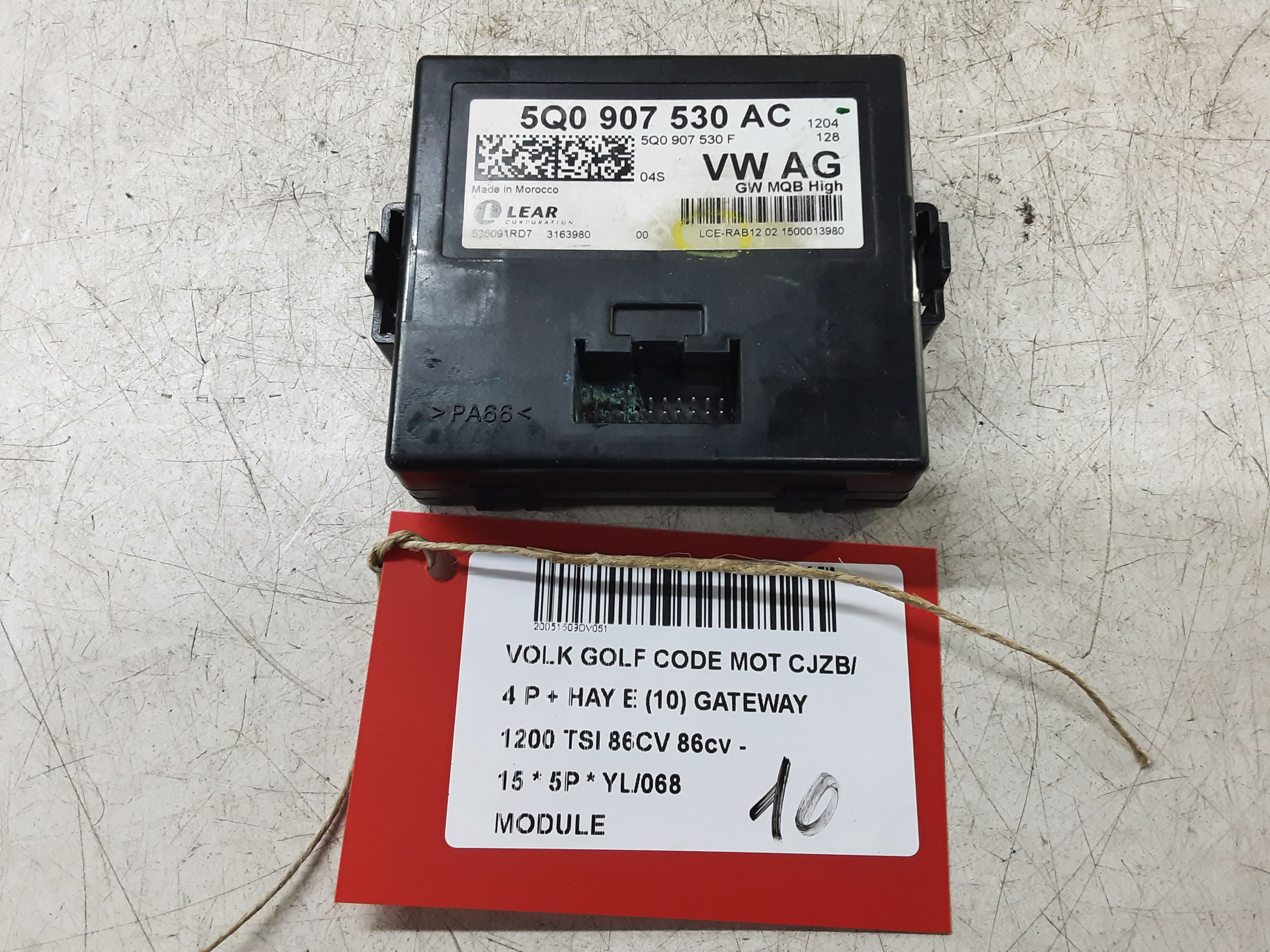 MODULE Vw GOLF VII 11/12 - 17