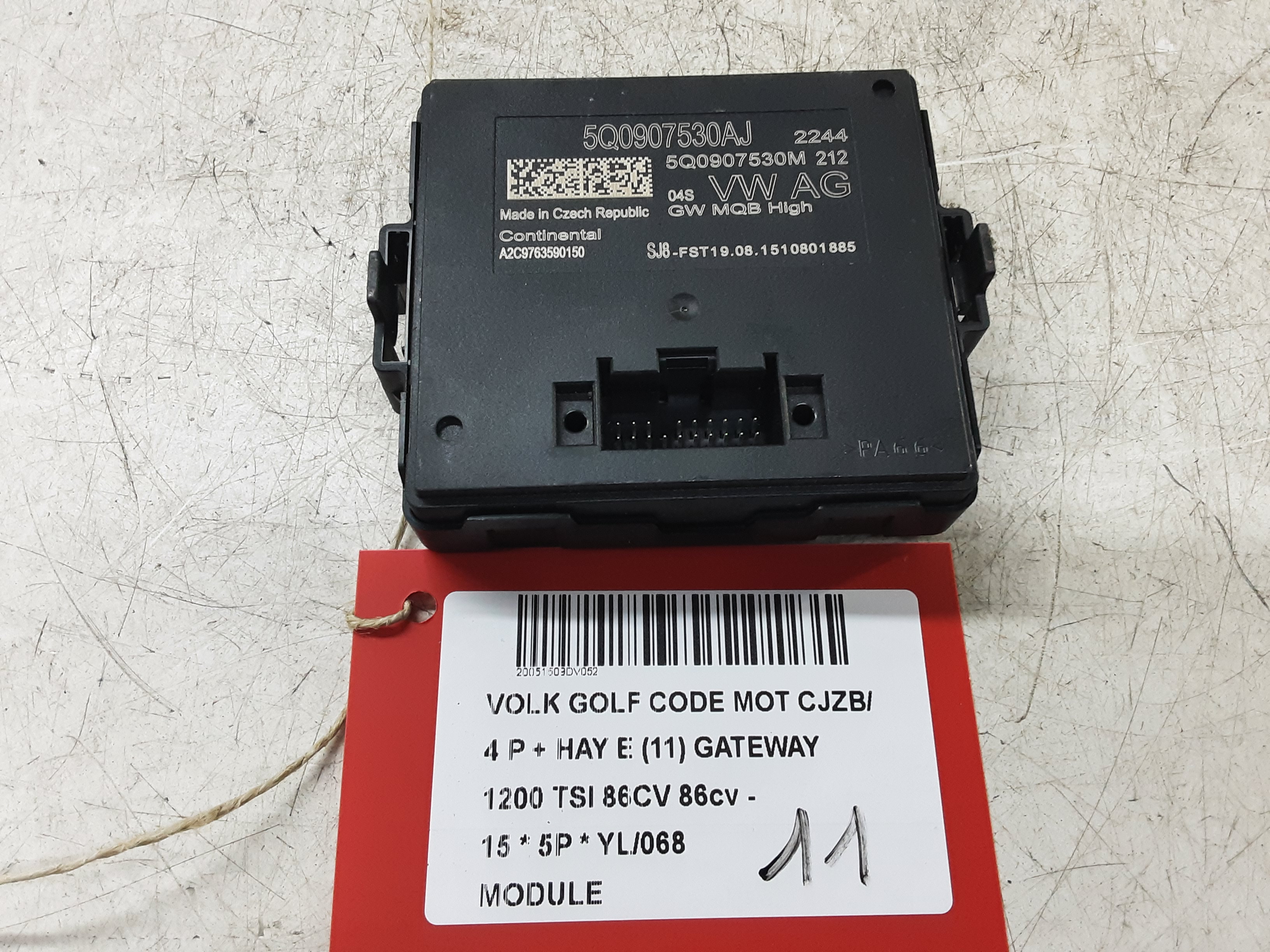 MODULE Vw GOLF VII 11/12 - 17