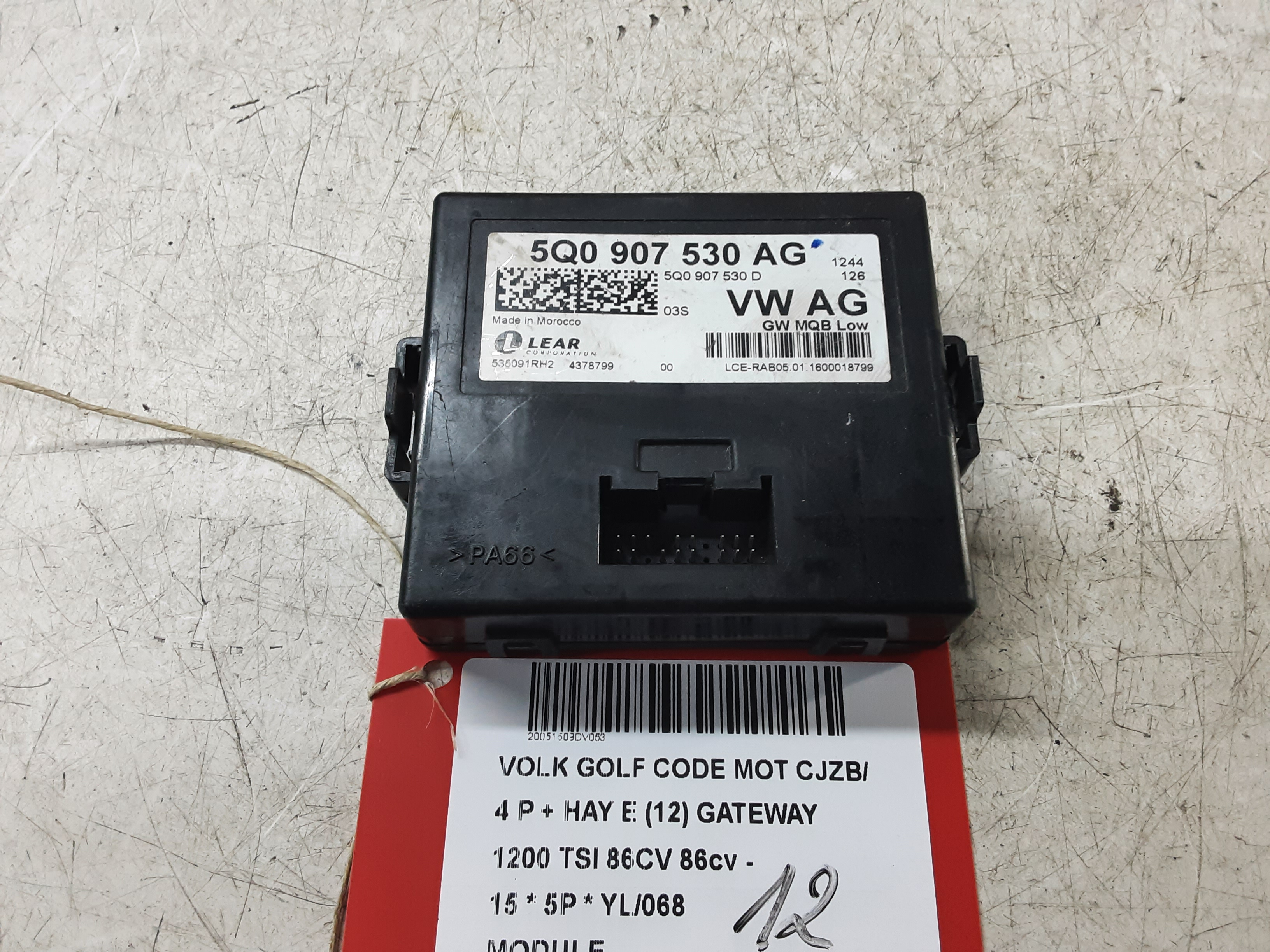 MODULE Vw GOLF VII 11/12 - 17