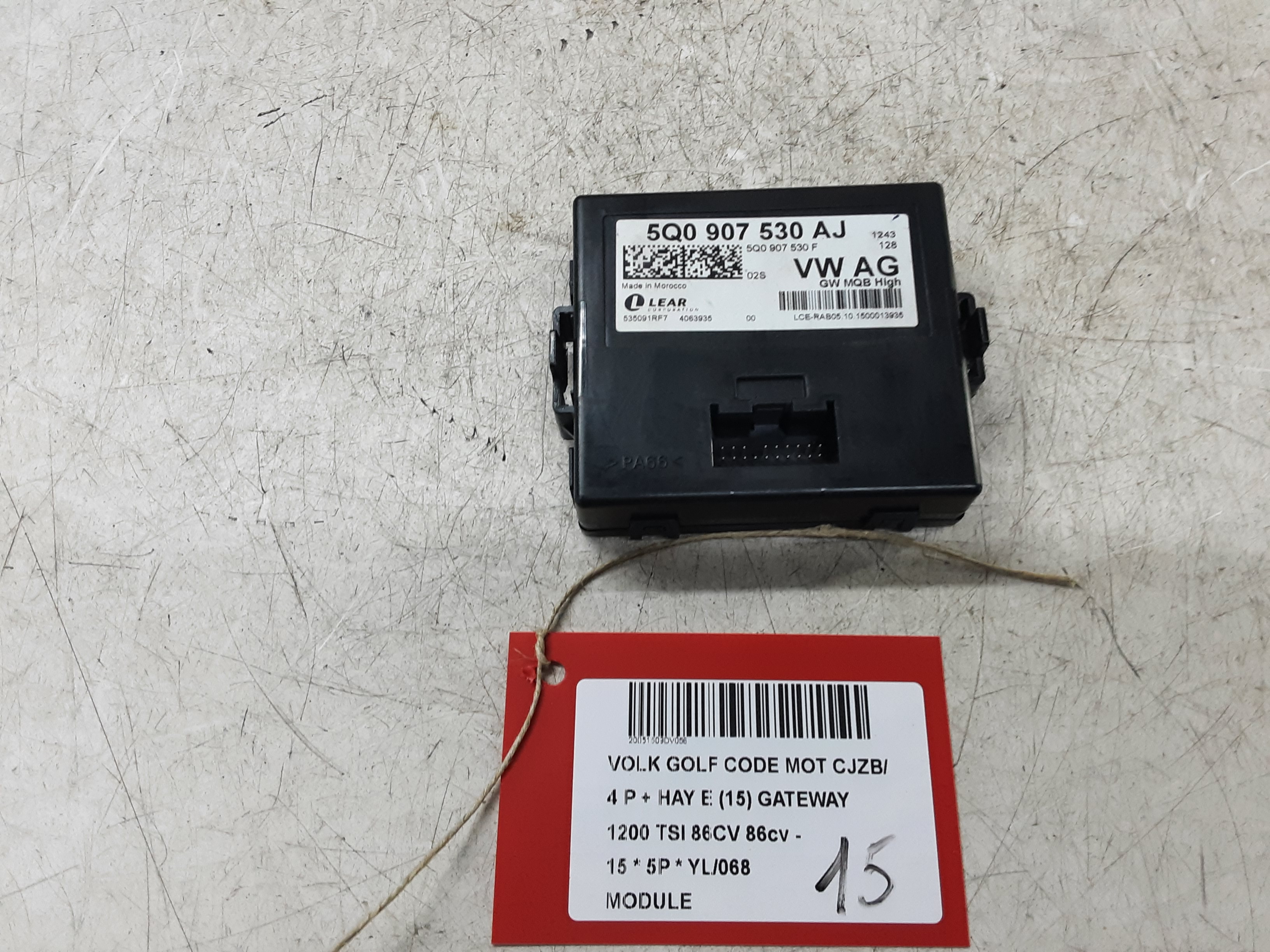 MODULE Vw GOLF VII 11/12 - 17