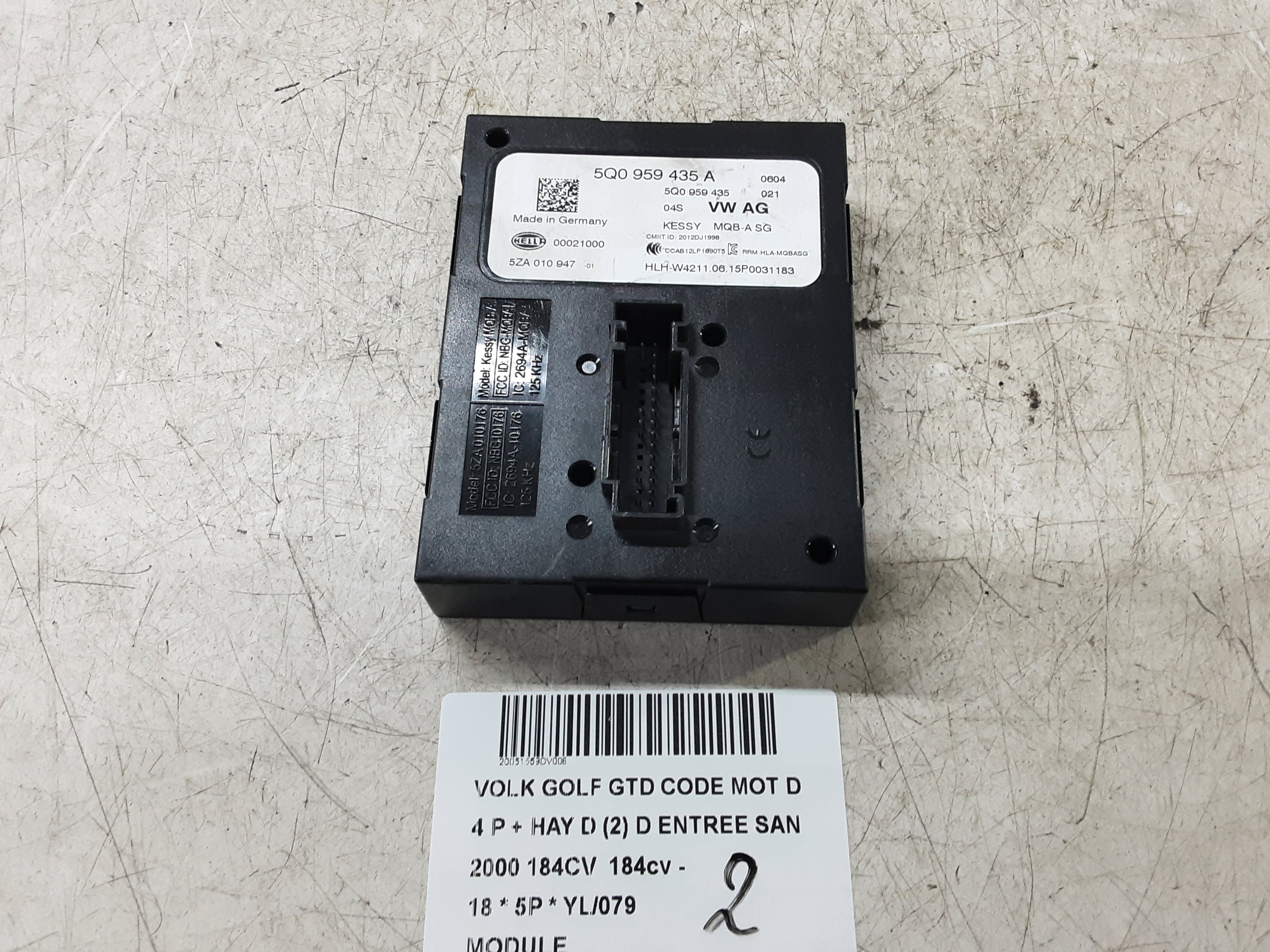 MODULE Vw GOLF VII 1/17 - 2/20 FaceLift