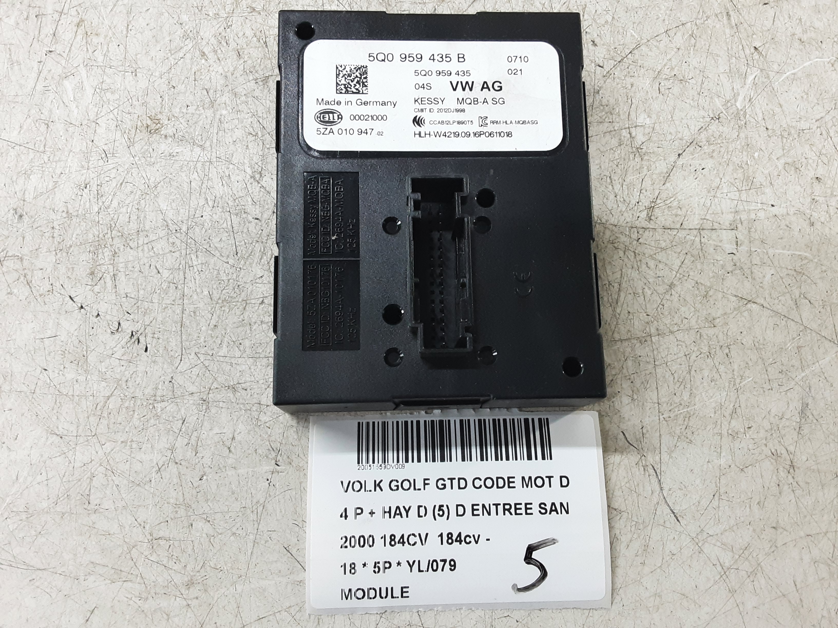 MODULE Vw GOLF VII 1/17 - 2/20 FaceLift MODULE Vw GOLF VII 1/17 - 2/20 FaceLift