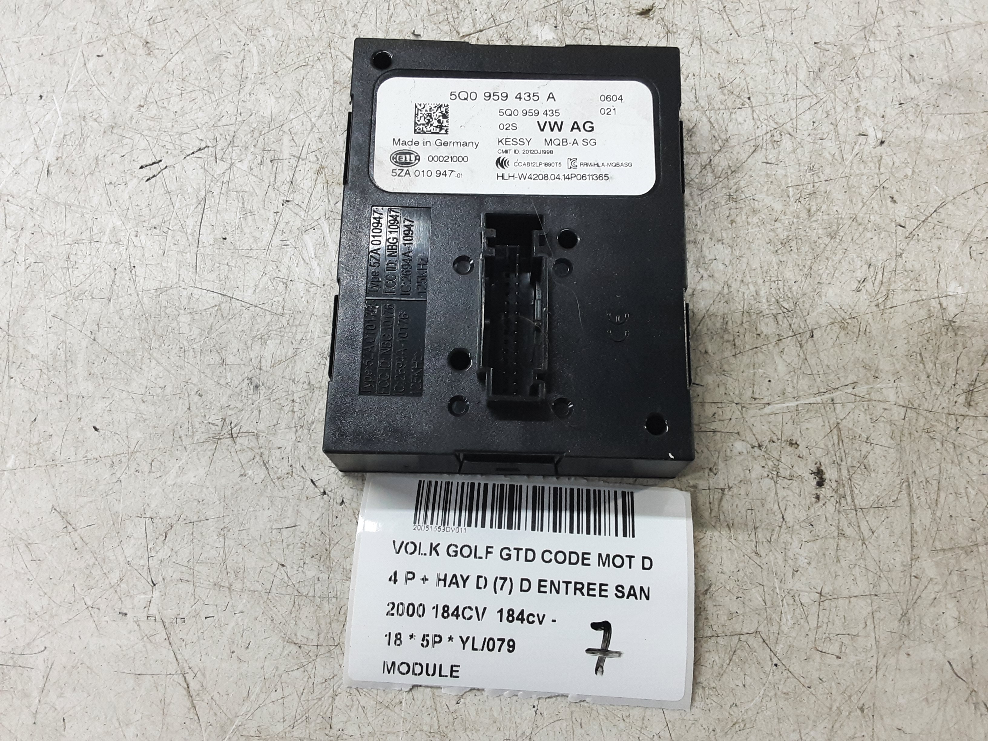 MODULE Vw GOLF VII 1/17 - 2/20 FaceLift