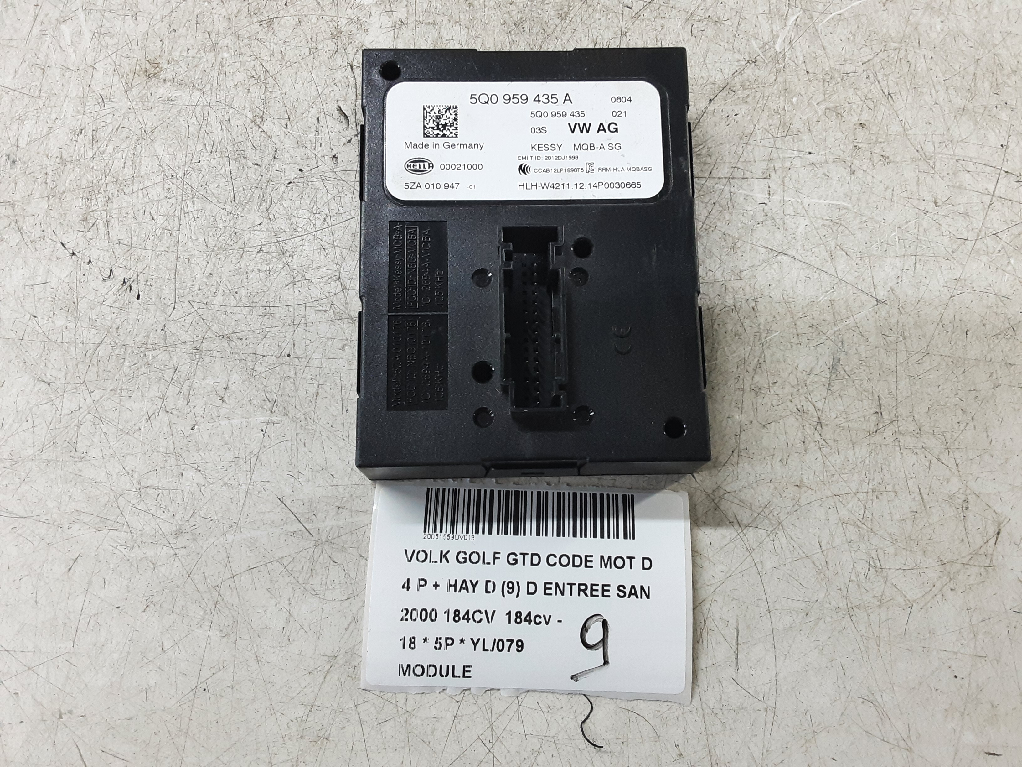 MODULE Vw GOLF VII 1/17 - 2/20 FaceLift
