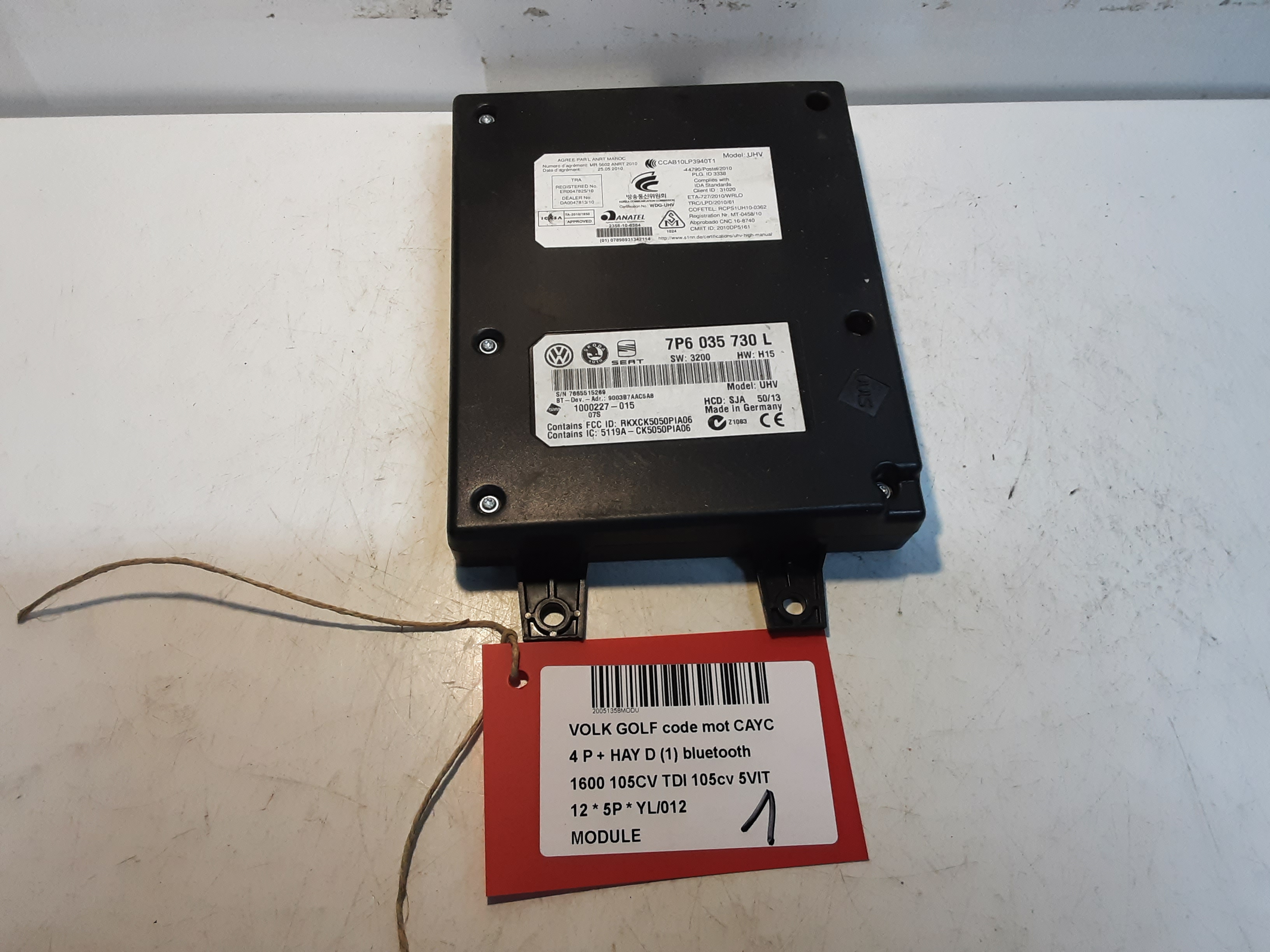 MODULE Vw GOLF VI 11/08 - 13